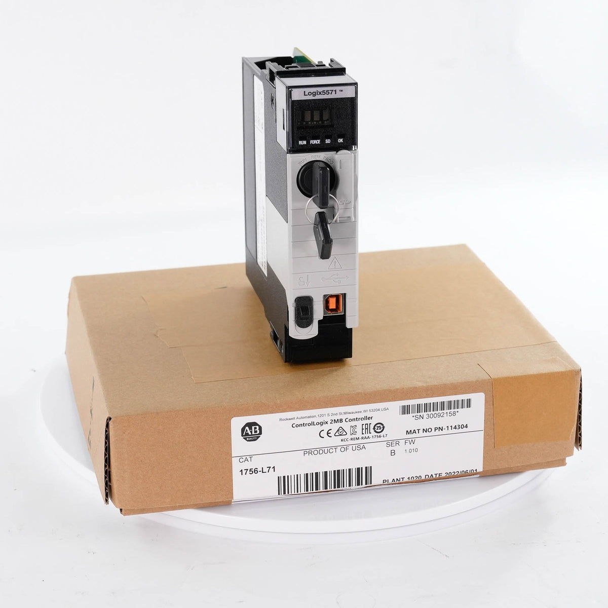 Allen Bradley 1756-L71 Ser B ControlLogix 5571 Logix5571 Processor 2MB