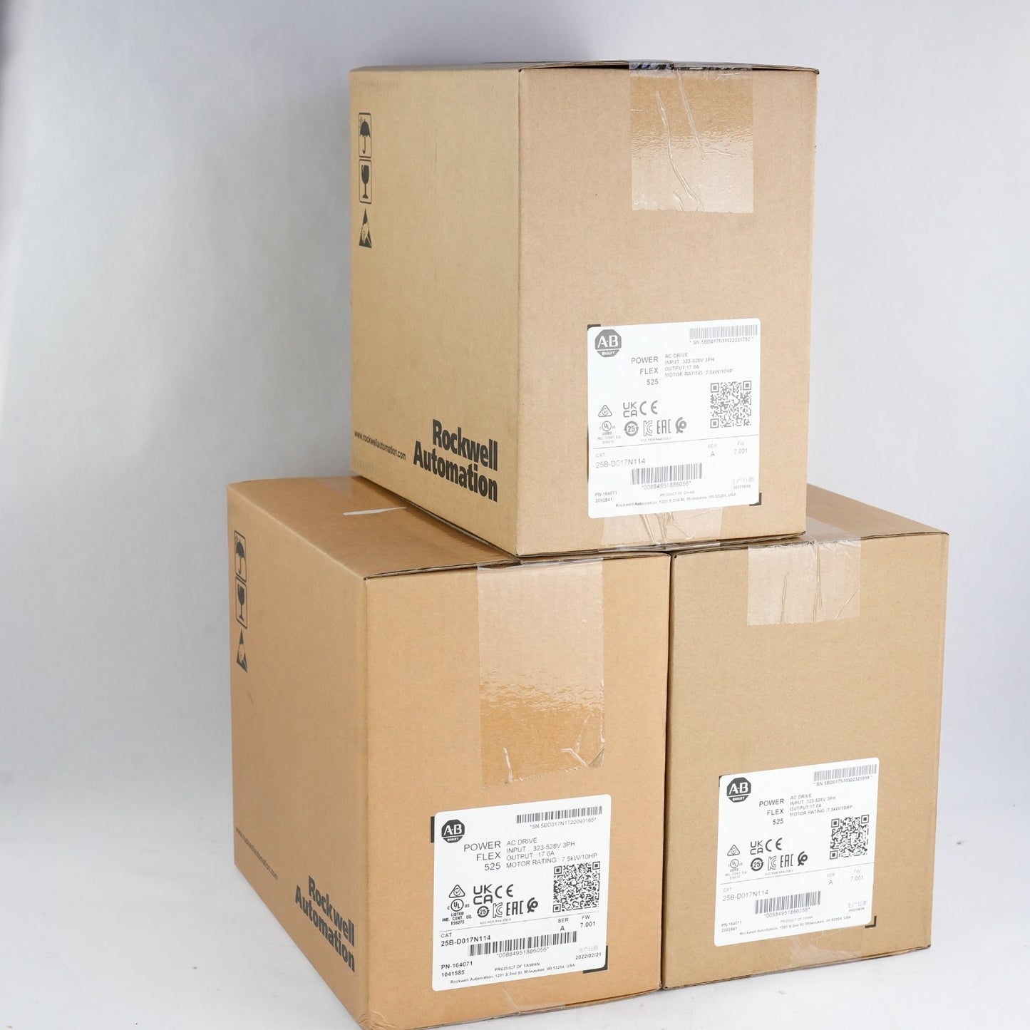 Allen Bradley 25B-D017N114 /A PowerFlex 525 AC Drive 10hp - 2022 Sealed Surplus