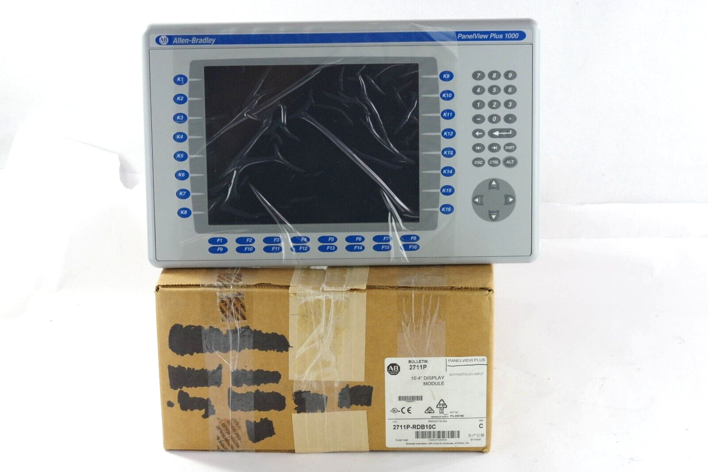 2017 Allen Bradley 2711P-RDB10C /C Keypad/Touch 10" PanelView Display - Open