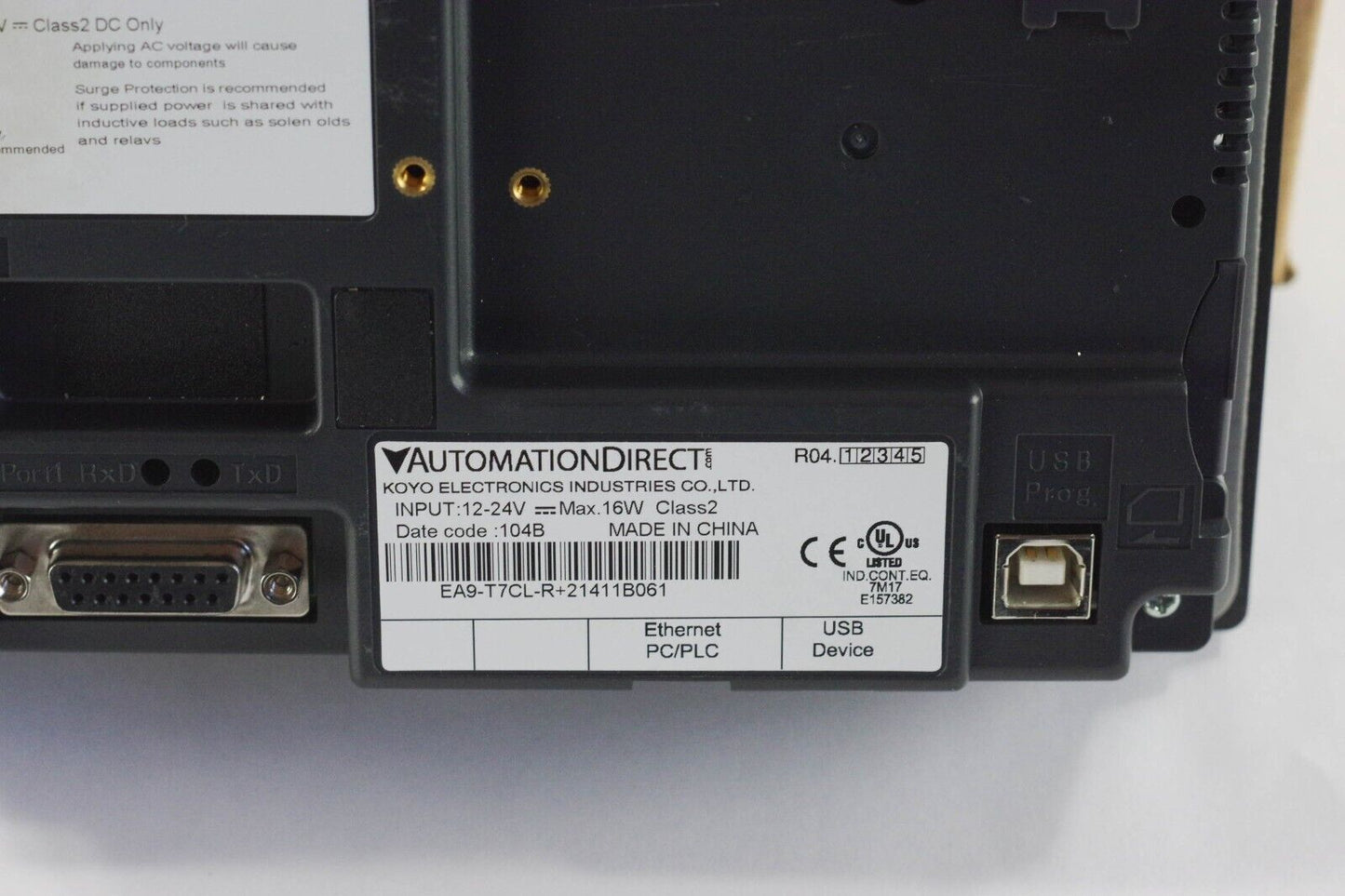 AUTOMATION DIRECT EA9-T7CL-R / EA9T7CLR Interface Panel