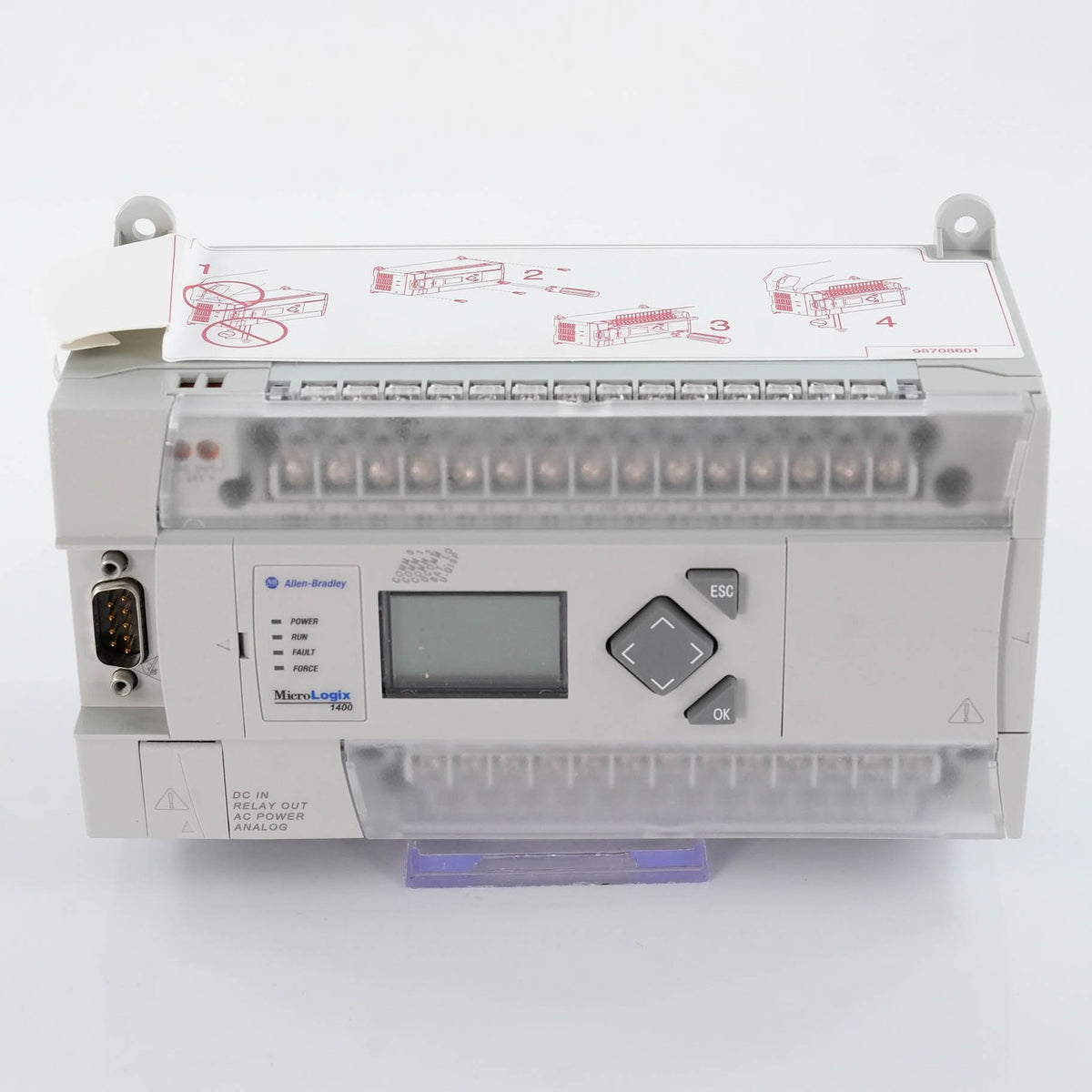 Allen Bradley 1766-L32BWAA MicroLogix 1400 PLC 120/240V AC 1766L32BWAA 32 I/O