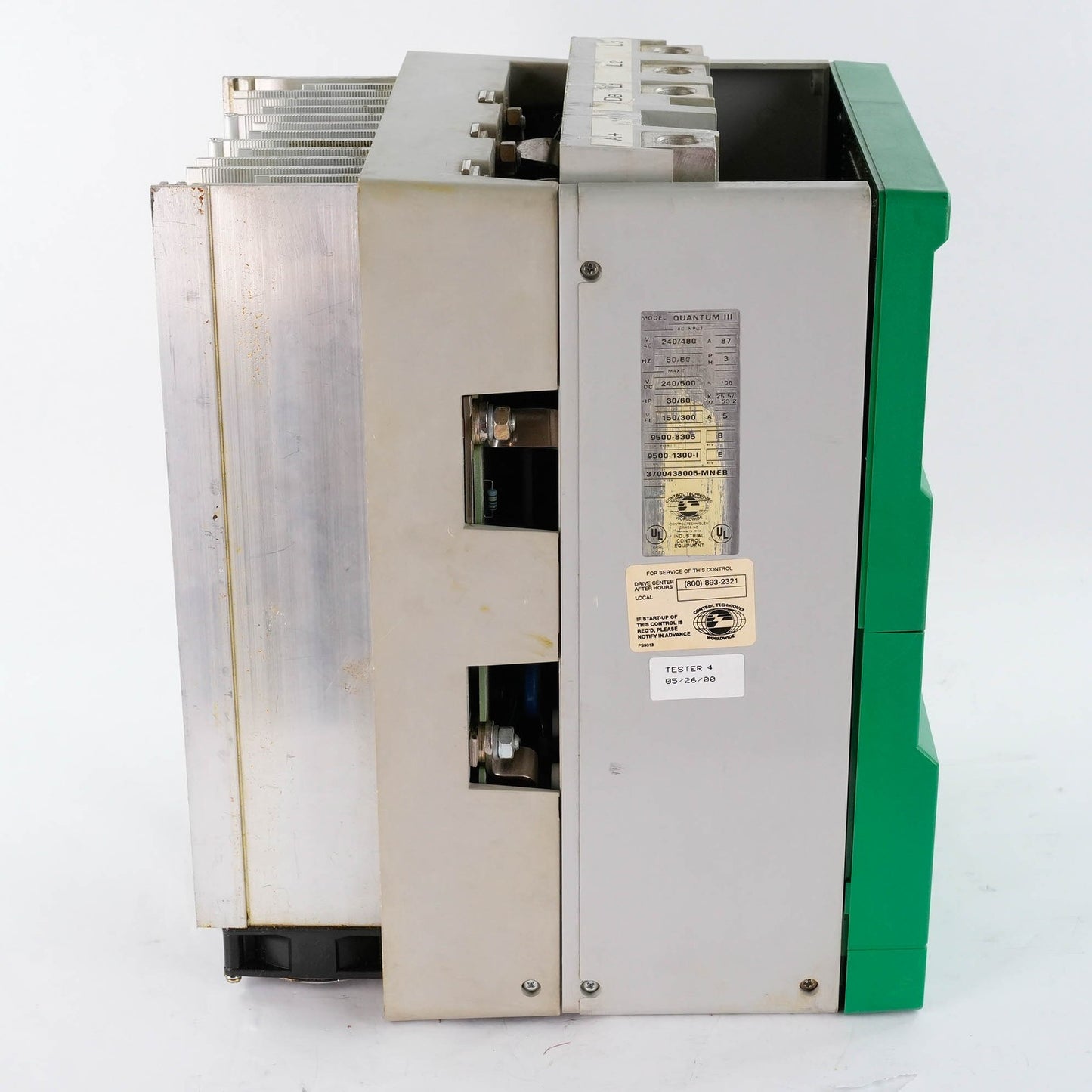 Emerson Control Techniques M155-14ICDQ Mentor II Unidrive M100 AC Drive 75HP