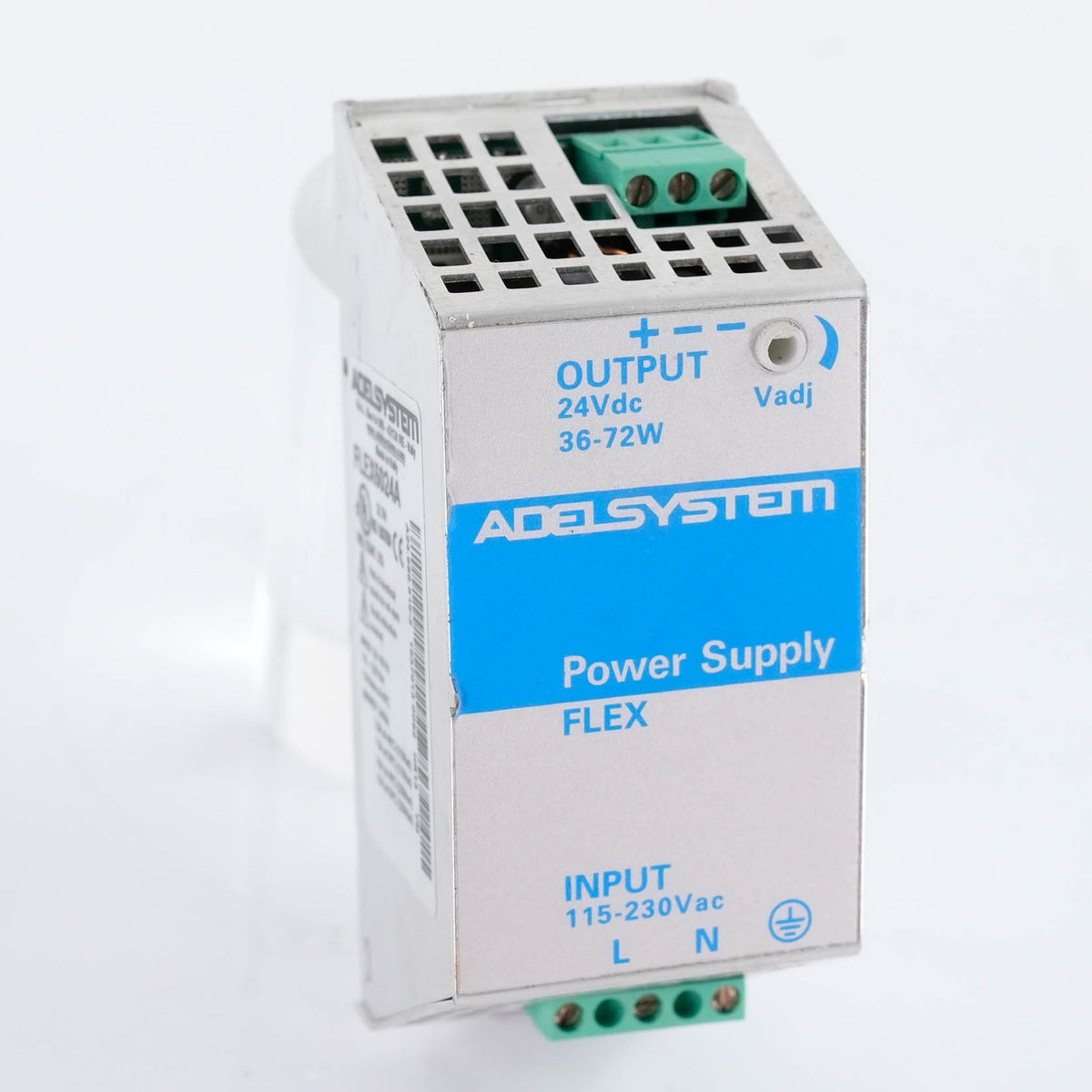 ADELSYSTEM FLEX6024A DIN Rail Power Supply 24VDC 2.5A 60W 115-230VAC FLEX 6024A