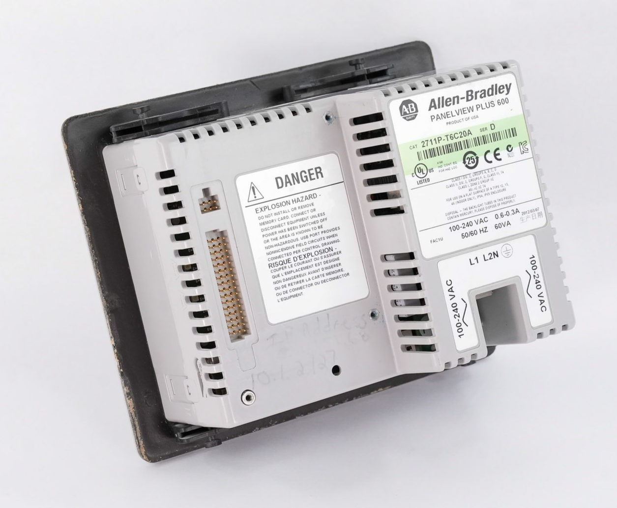 Allen Bradley 2711P-T6C20A /D PanelView Plus 600 HMI 120VAC