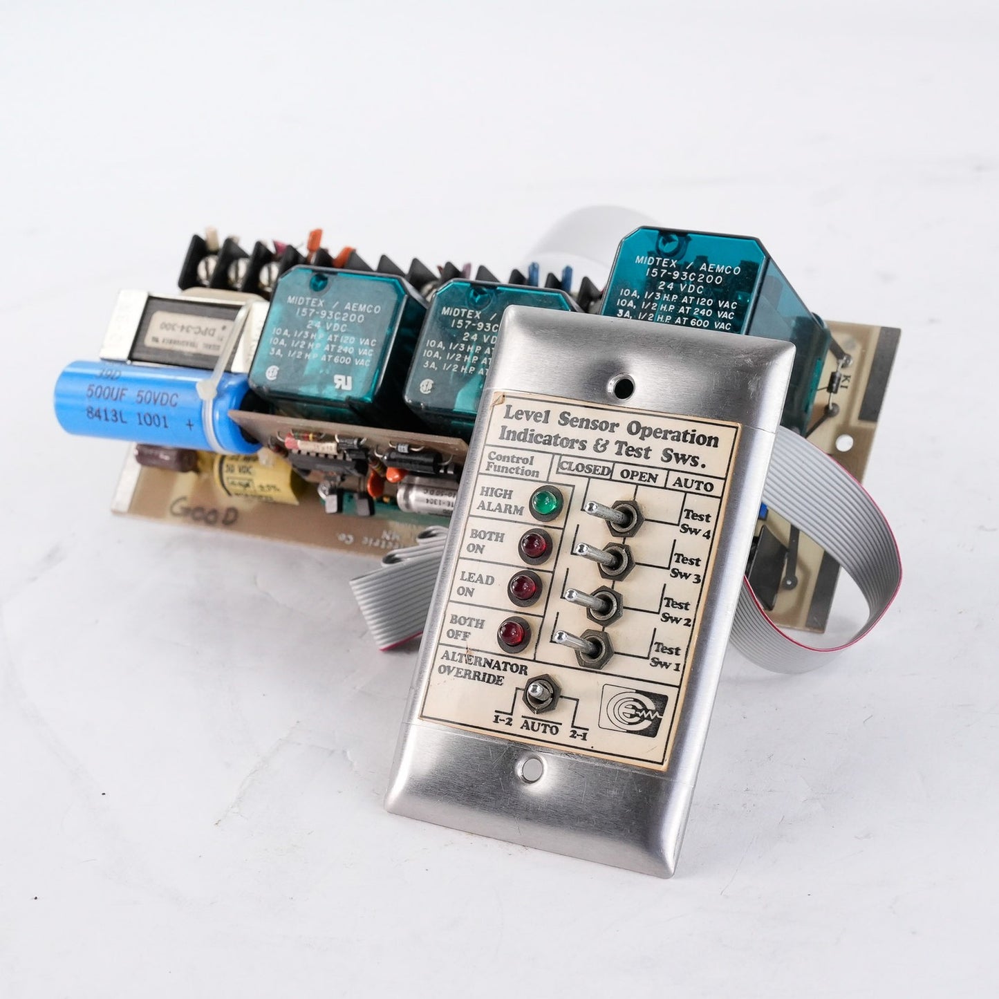 Consolidated Electric Co. CMC12 Duplex Controller-Alternator + Test Switchplate