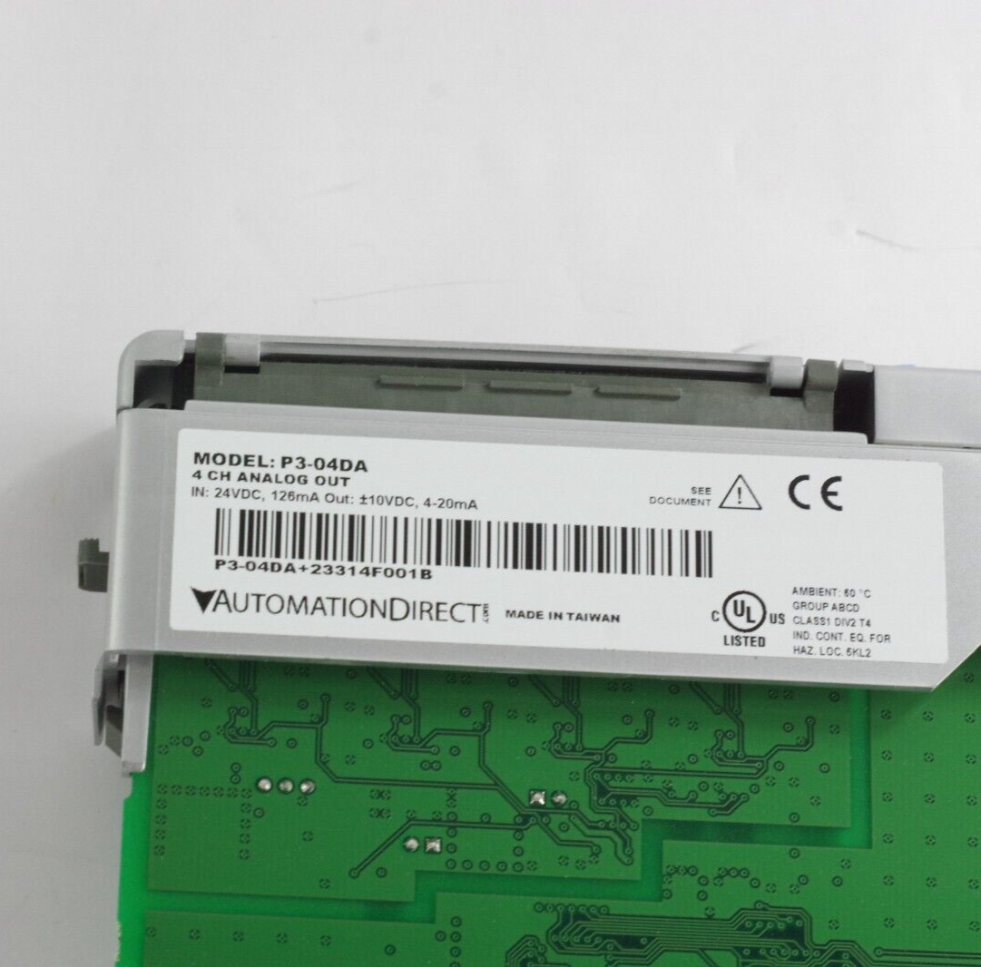 Automation Direct P3-04DA / P304DA Productivity3000 Analog Output Module No Box