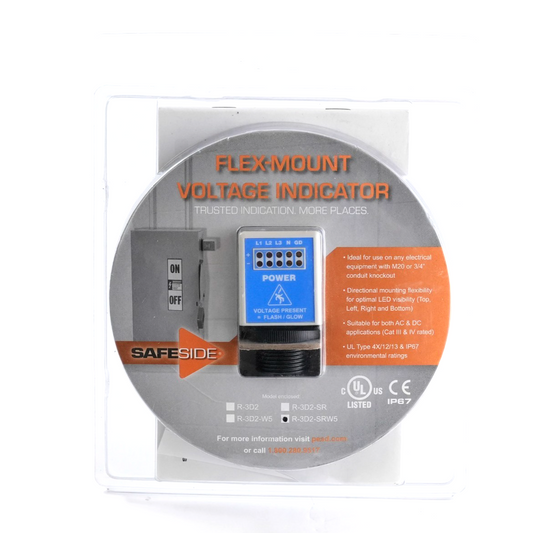 Grace Technologies Flex Mount Voltage Indicator R-3D2-SRW5 / R3D2SRW5