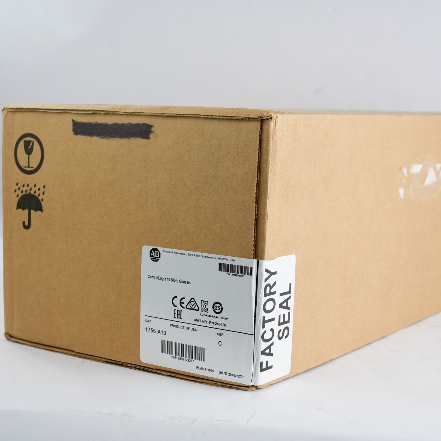 Allen Bradley 1756-A10 /C ControlLogix 10 Slot Chassis - 2016 Sealed Surplus