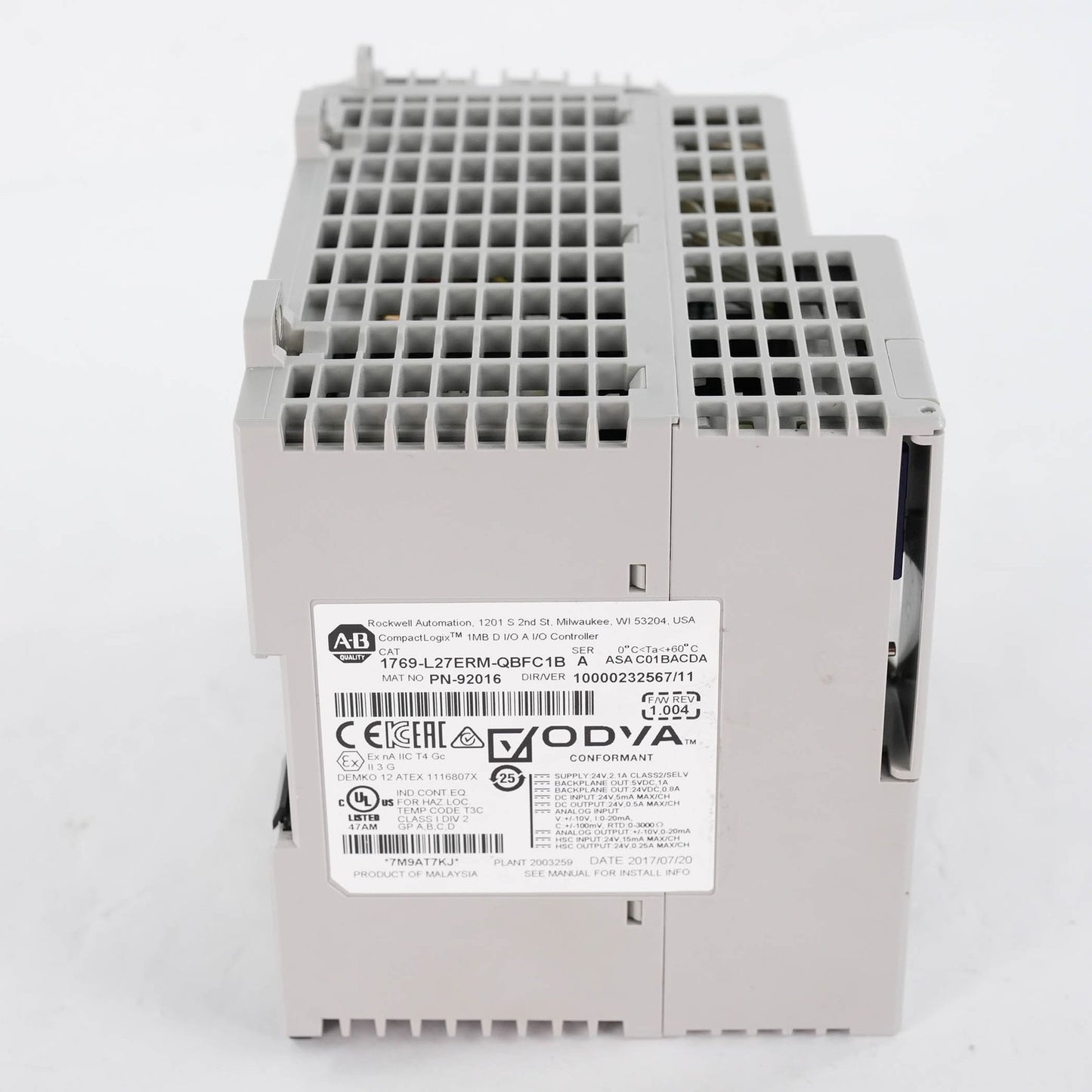 Allen Bradley 1769-L27ERM-QBFC1B Ser A CompactLogix 5370 L2 Controller