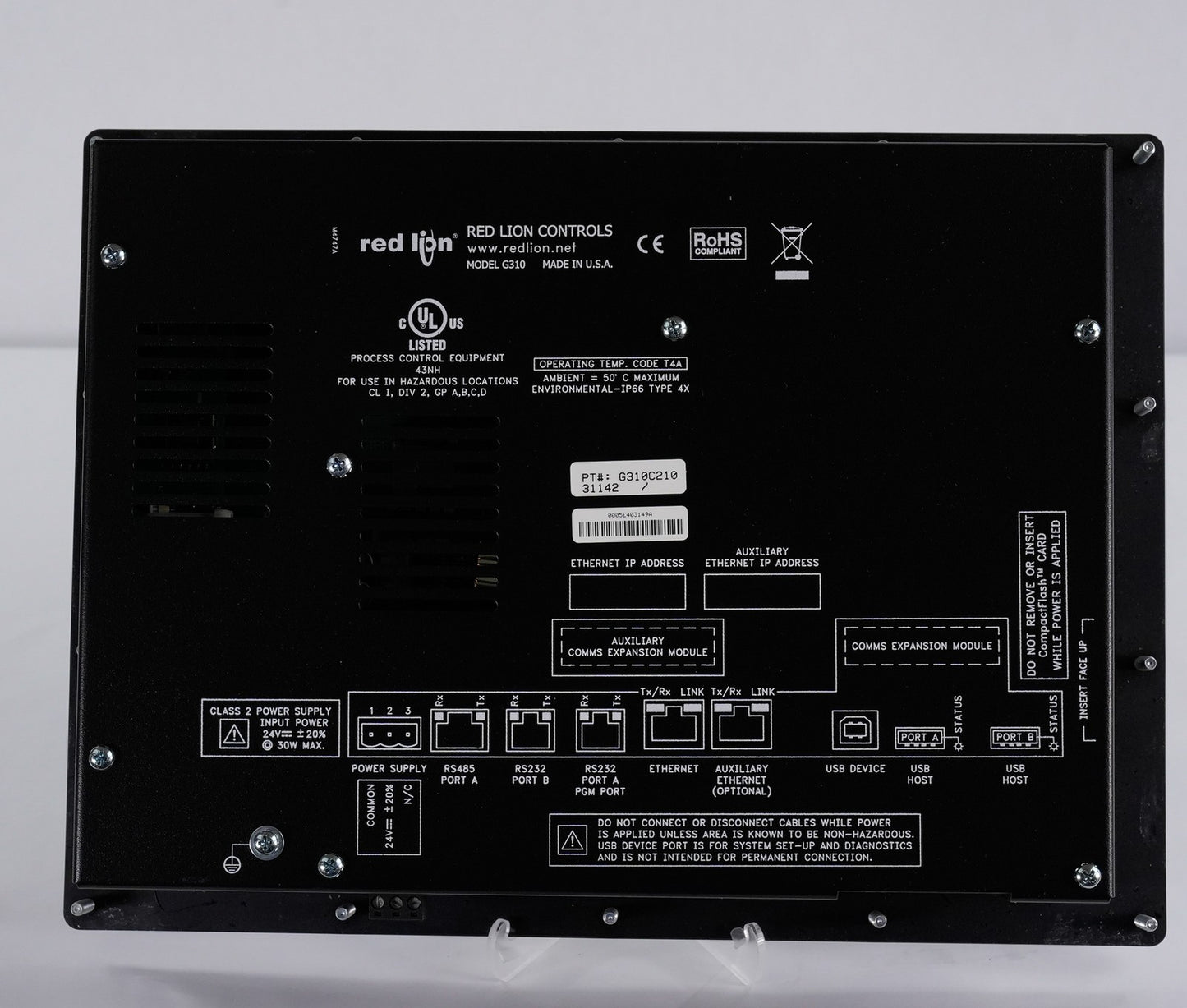 Red Lion G310 HMI Operator Interface Touchscreen Display G310C210 - Open Box
