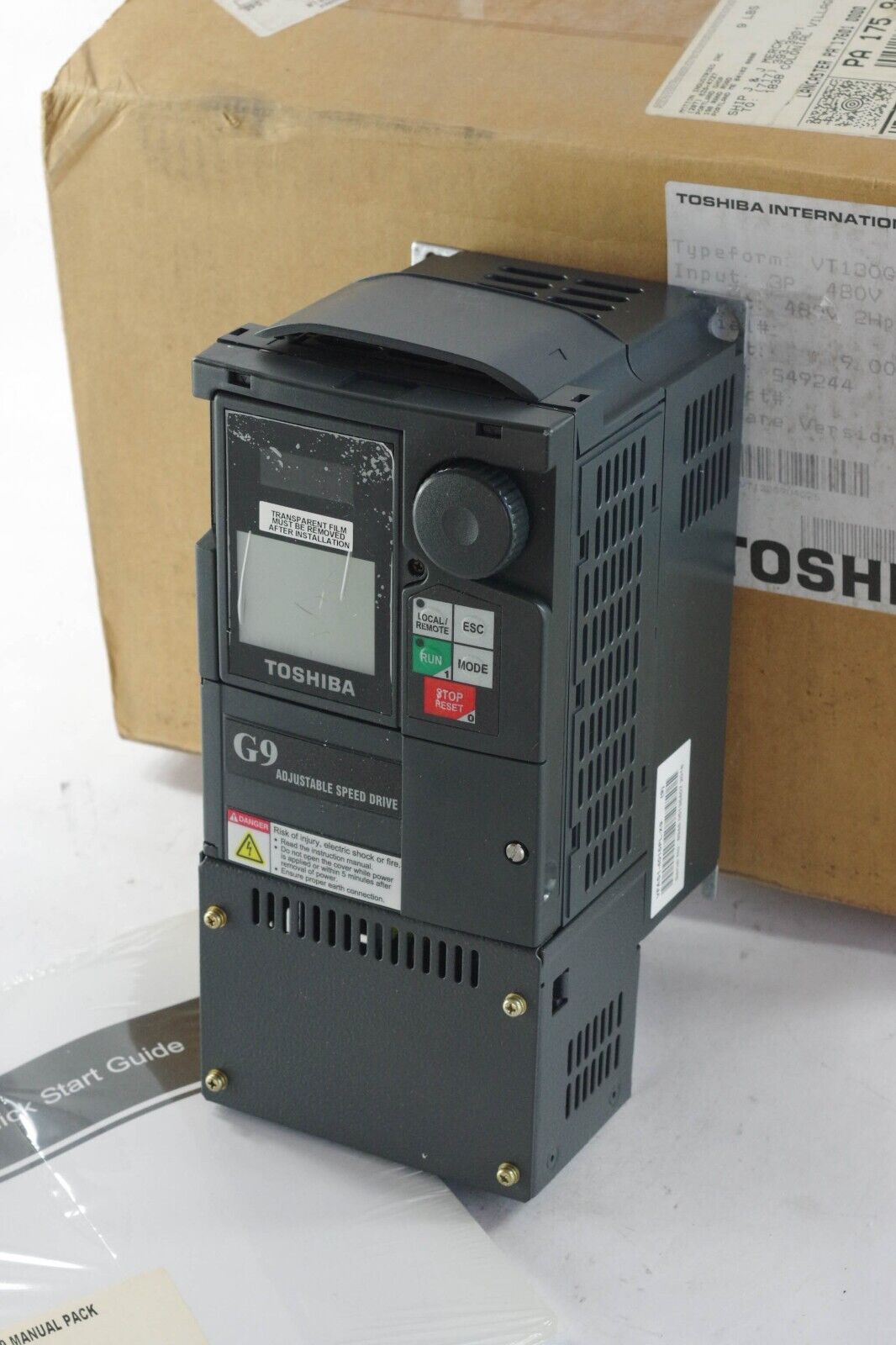 TOSHIBA VT130G9-U-4025 / VT130G9U4025 G9 40820 Transistor Inverter - Open Box