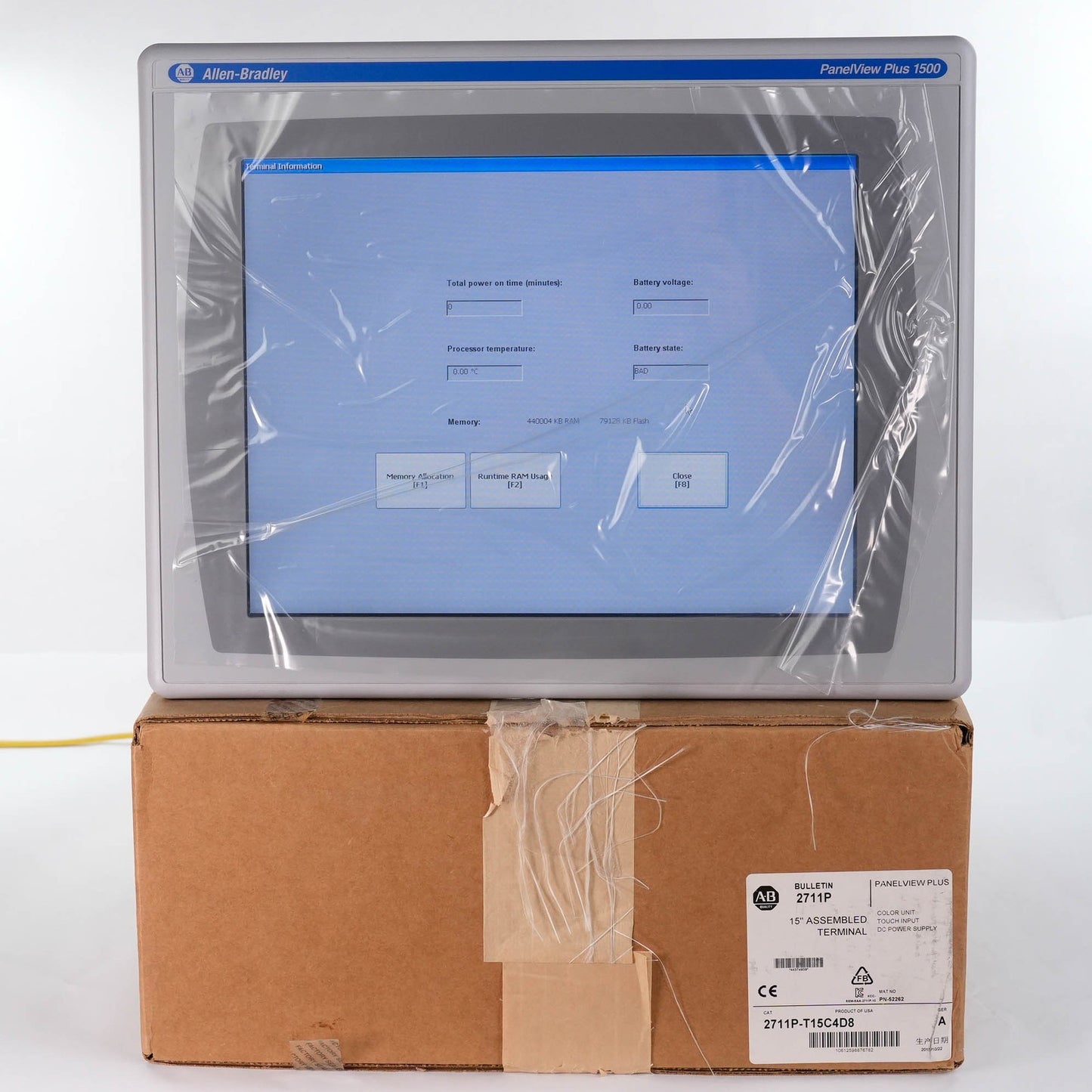 Allen Bradley 2711P-T15C4D8 Ser A PanelView Plus 6 1500 2711PT15C4D8 Open Box