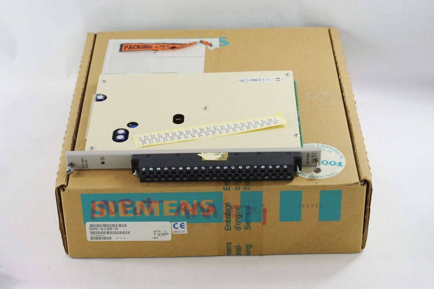 Siemens 505-6108A / 505-6108-A Analog Current Module