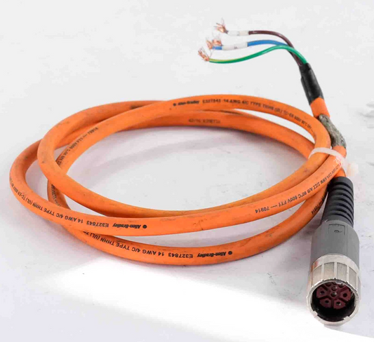 Allen Bradley 2090-CPWM7DF-14AA05 /A Servo Power Cable 60" 2090CPWM7DF14AA05