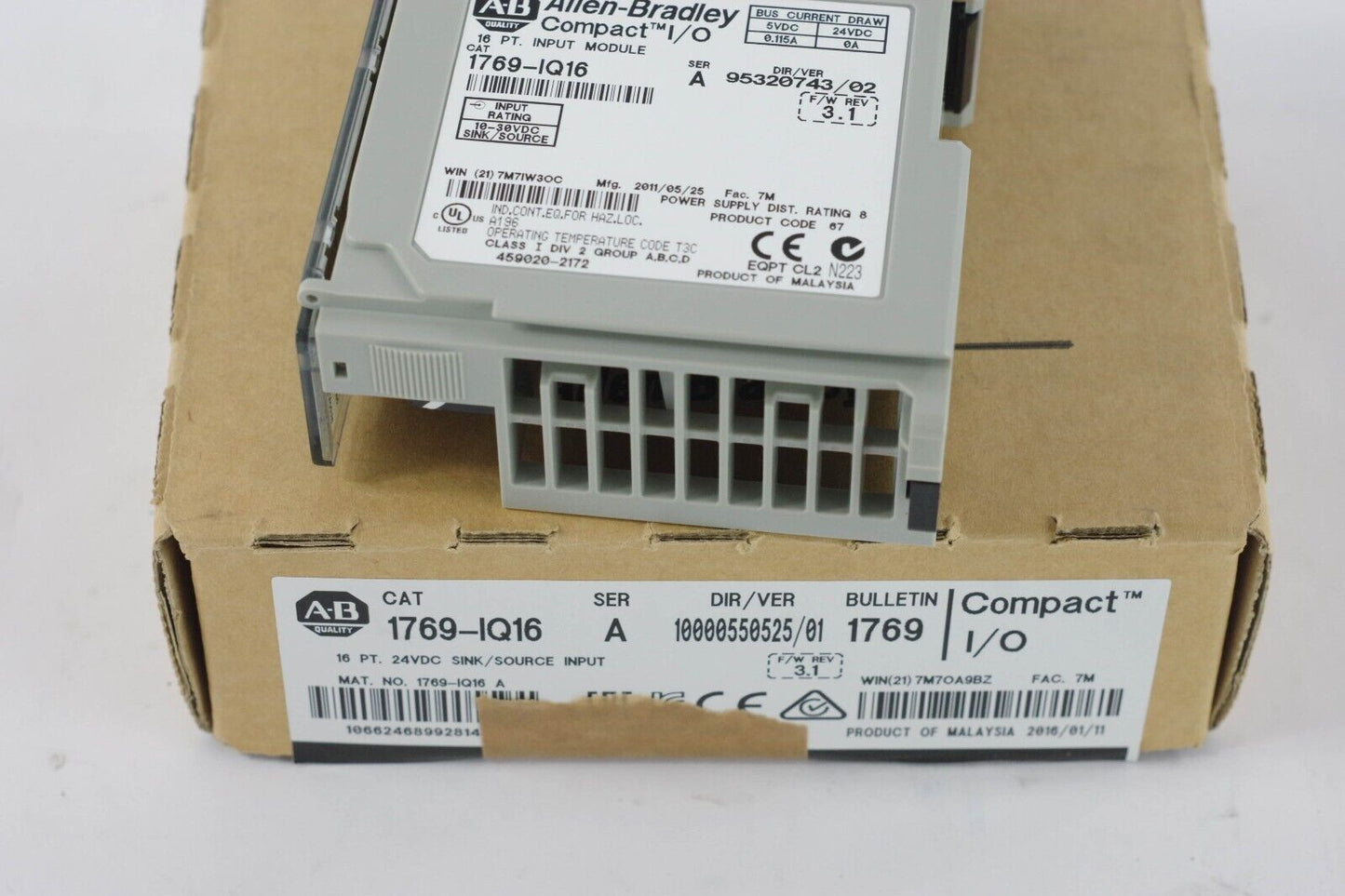 Allen Bradley 1769-IQ16 /A Compact I/O Input Module Ser A