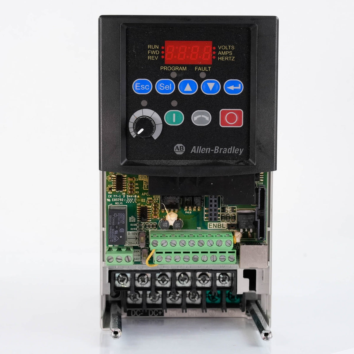 Allen Bradley 22B-D2P3N104 ser A PowerFlex 40 AC Drive 480V 3PH 0.75kW 1HP 2.3A