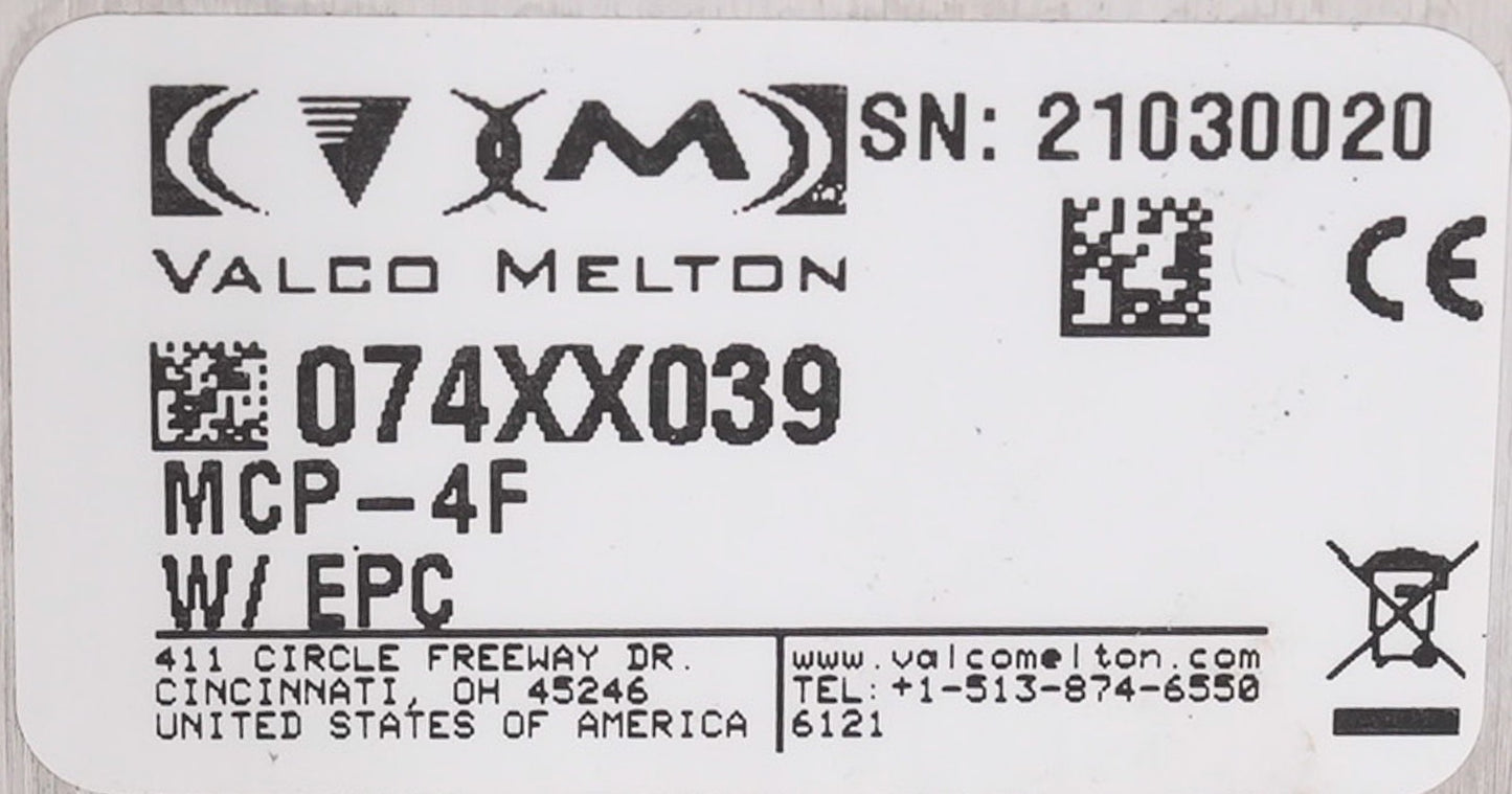Valco Melton MCP-4F 074XX039 w/ EPC Gluing System Control MCP4F + Warranty