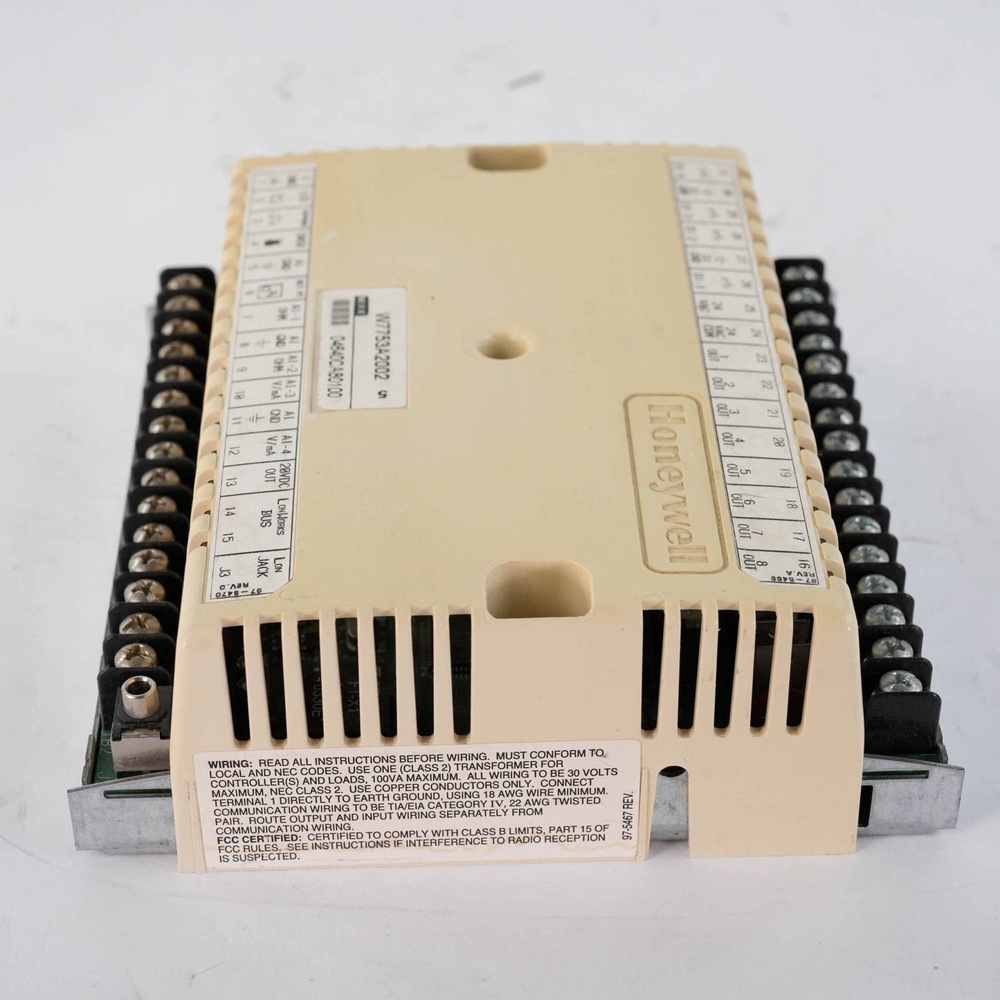 Honeywell W7753A Excel 10 Unit Ventilator Controller LonWorks 24 VAC W7753A1001