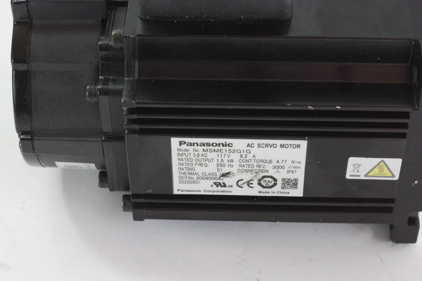 Panasonic MSME152G1G AC Servo Motor - Used