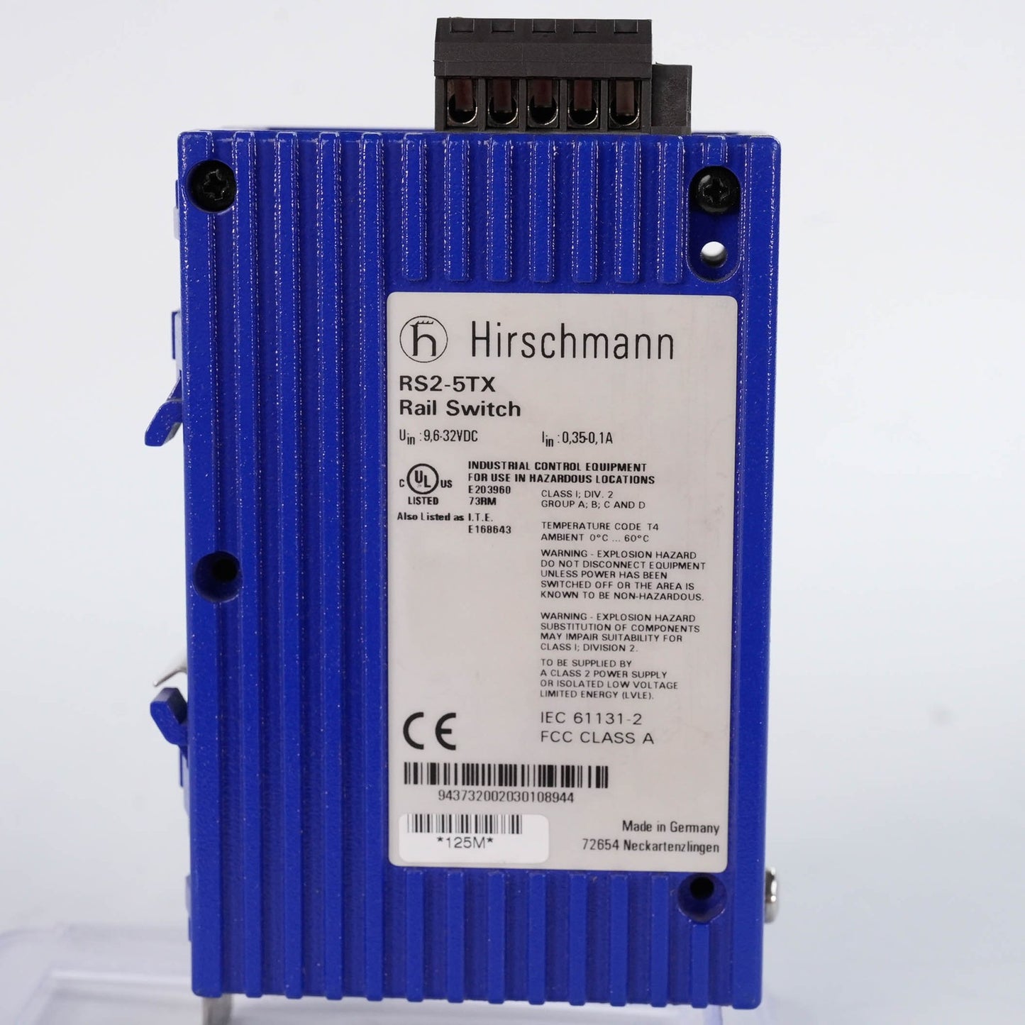 Hirschmann RS2-5TX Industrial Ethernet Switch 5-Port 10/100BASE-TX RJ45 24VDC RS