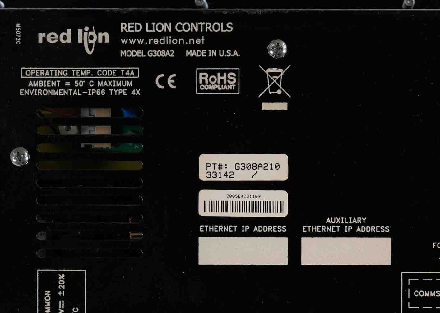 Red Lion Controls G308A2 G3 8.4" HMI Operator Interface Panel G308A210