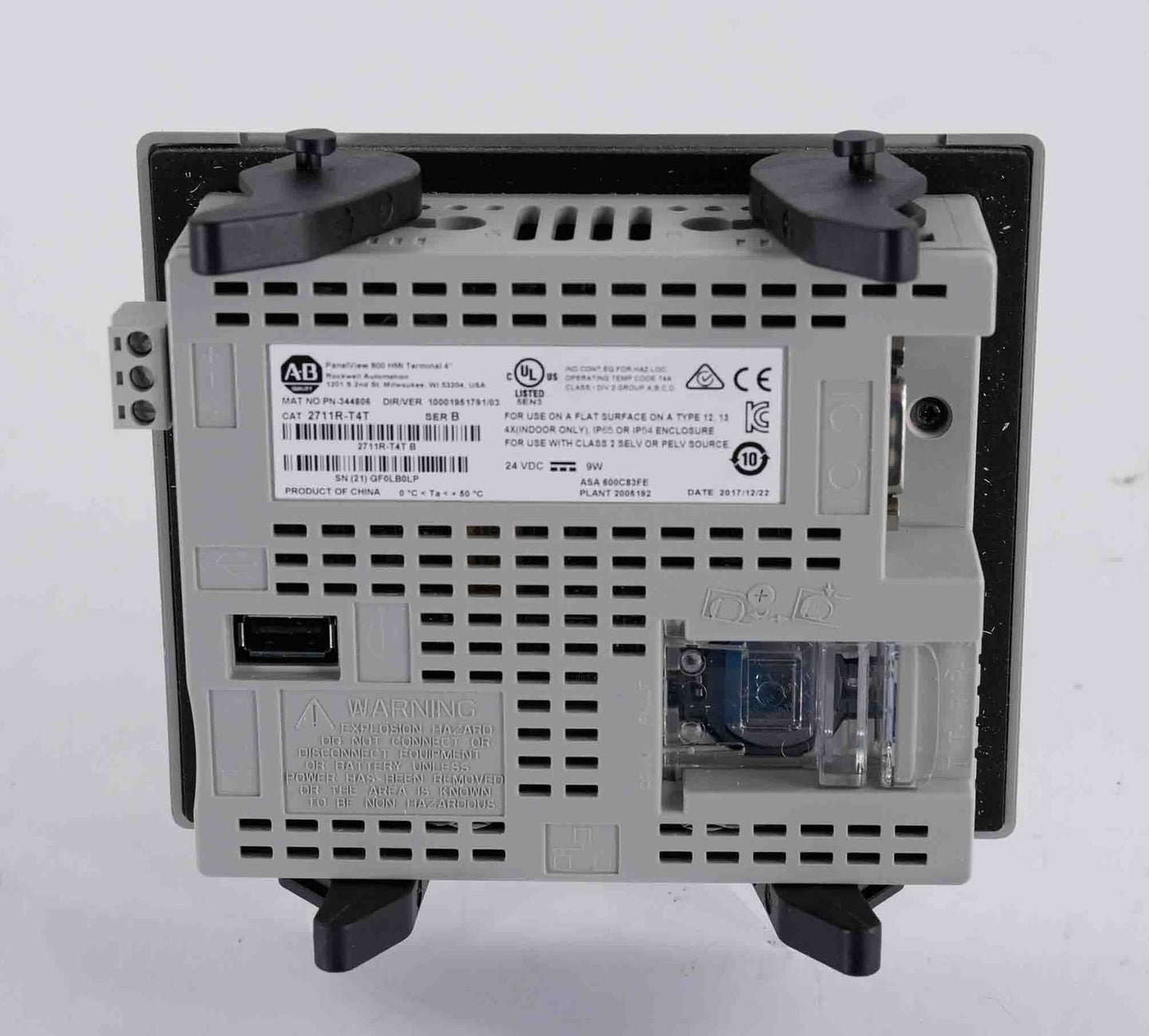 Allen Bradley 2711R-T4T /B PanelView 800 HMI 4" Display Panel 2711RT4T