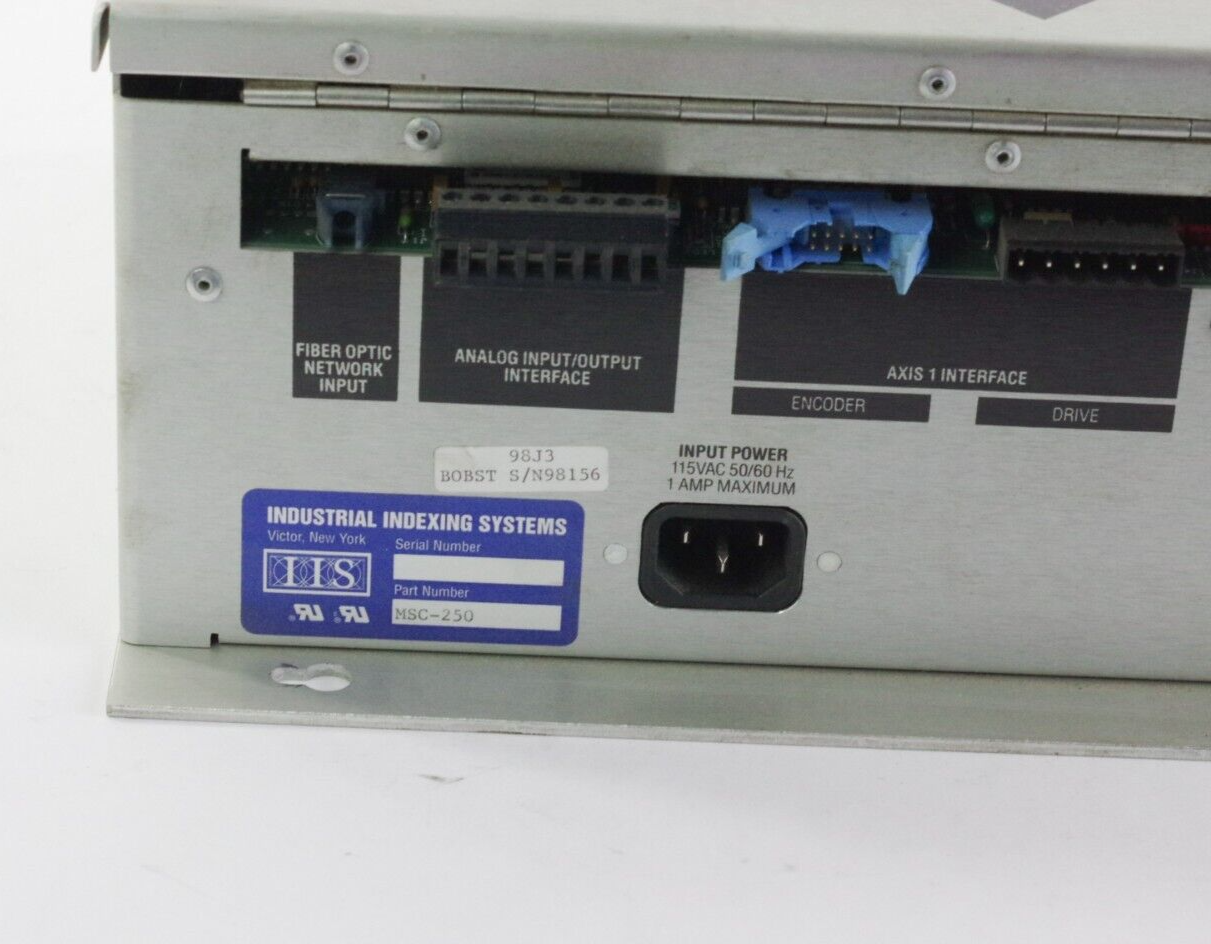 Industrial Indexing Systems IIS MSC-250 Servo Controller Drive MSC 250