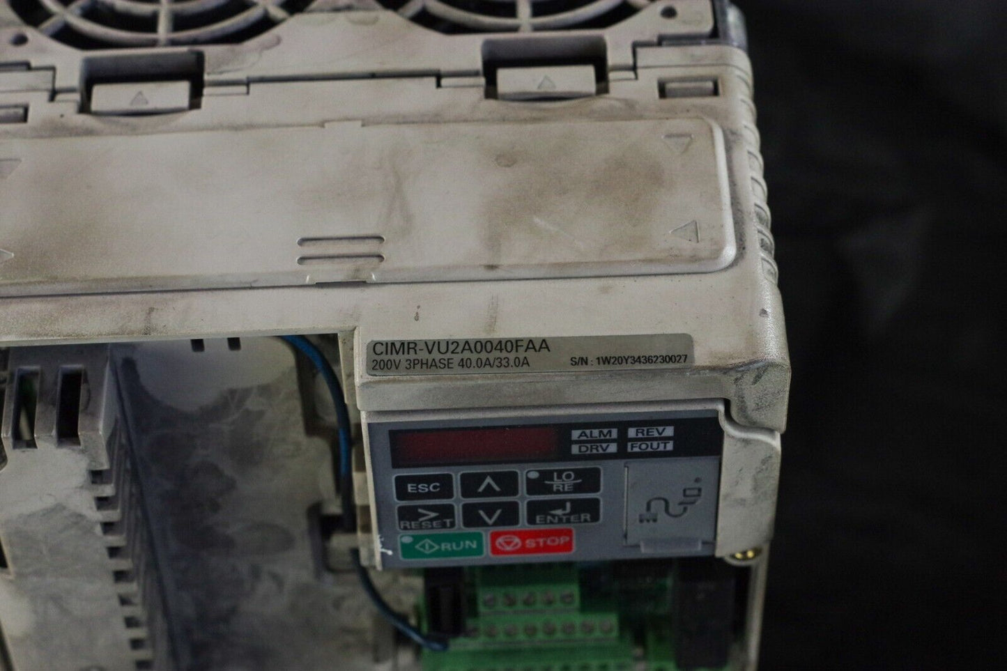 Yaskawa CIMR-VU2A0040FAA Variable Frequency Drive V1000 Rev D - FOR PARTS