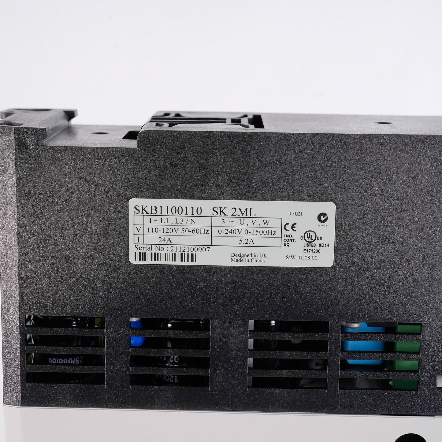 Control Techniques Commander SKB1100110 AC Drive 120V 24A 50/60Hz 1.5hp Open Box