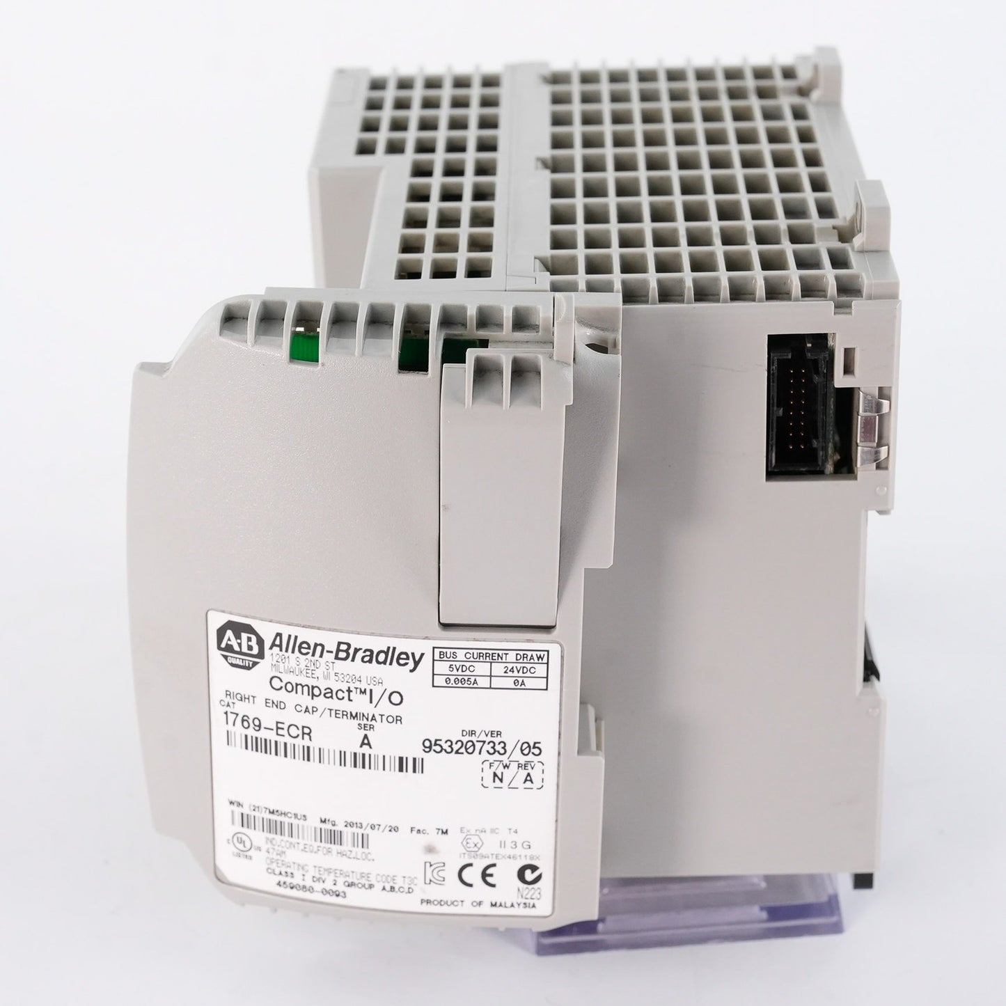 Allen Bradley CompactLogix 1769-L27ERM-QBFC1B Controller 24VDC 1769L27ERMQBFC1B