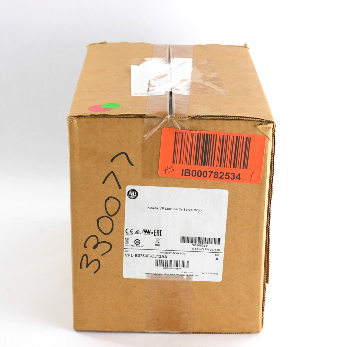 Allen Bradley VPL-B0753E-CJ12AA /A Kinetix Servo Motor - Sealed Surplus