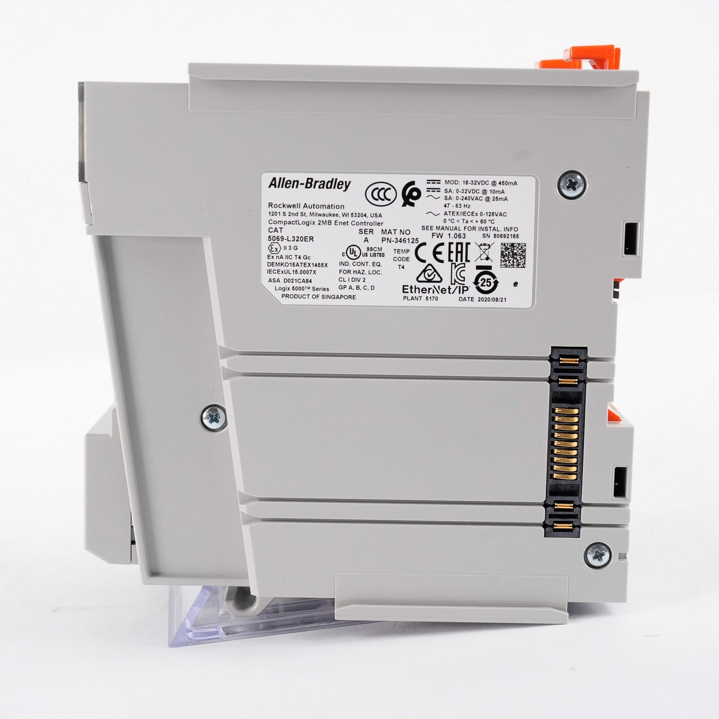 Allen Bradley 5069-L320ER /A CompactLogix 5380 Controller 2MB Memory 5069L320ER
