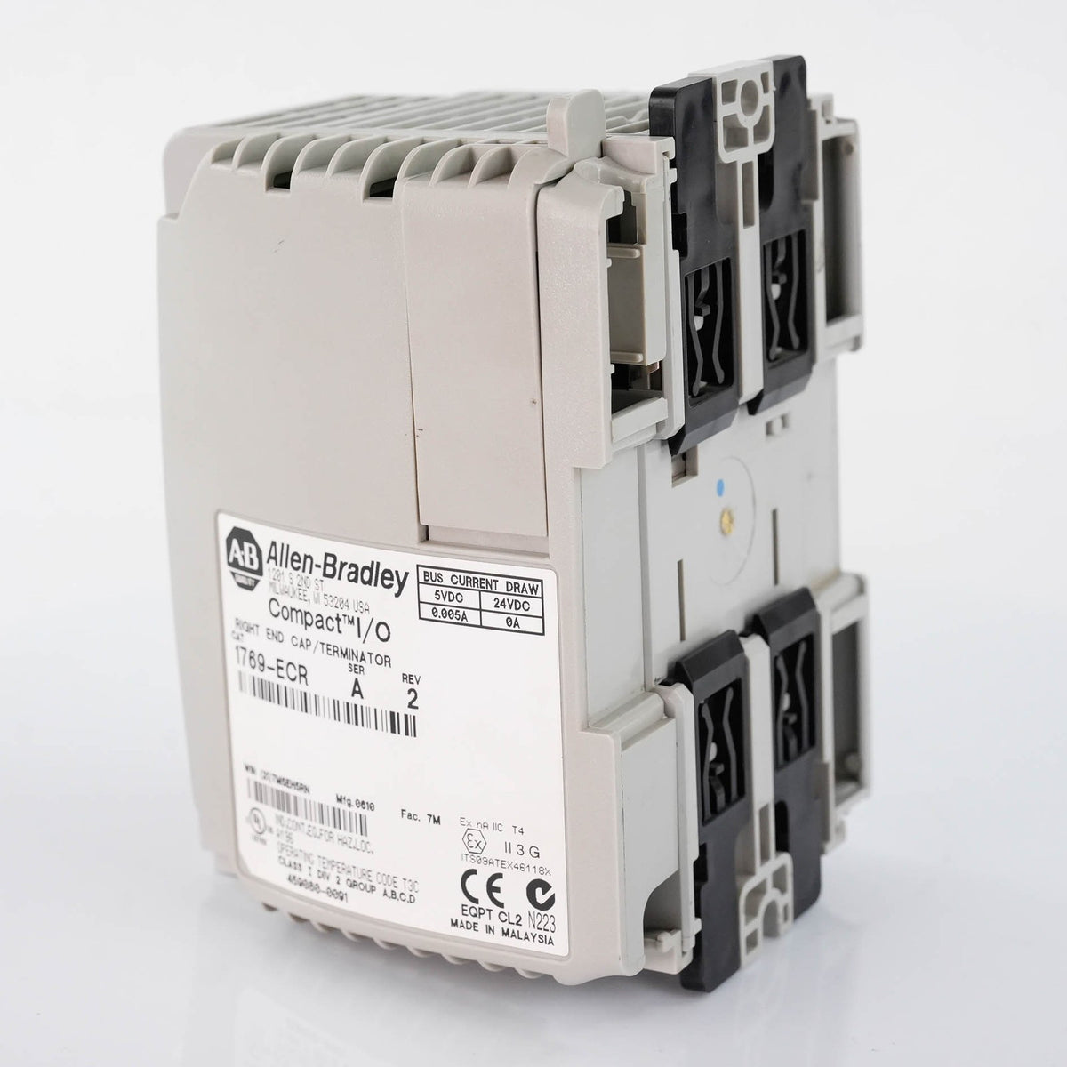 Allen Bradley 1769-L35E CompactLogix Ethernet Processor 1.5MB 1769L35E w/End Cap