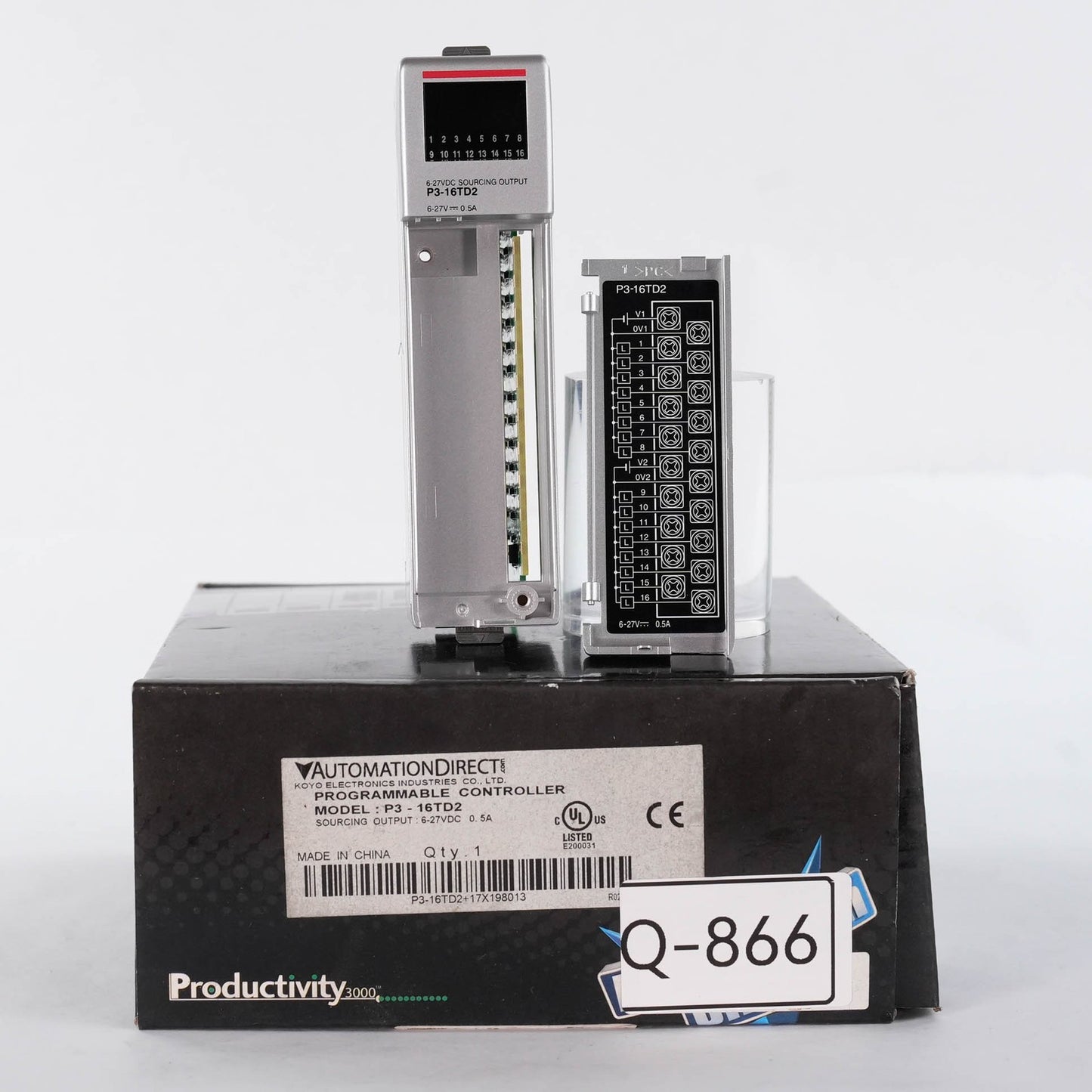 Automation Direct Productivity3000 P3-16TD2 (Missing Wiring Terminal)