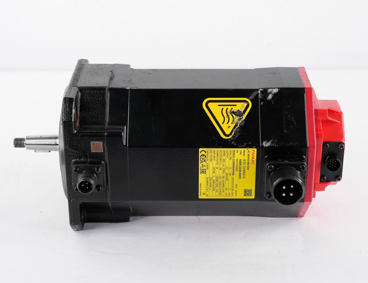 FANUC A06B-2238-B605 aiS 12/4000-B Servo Motor 2.7kW 168V A06B2238B605
