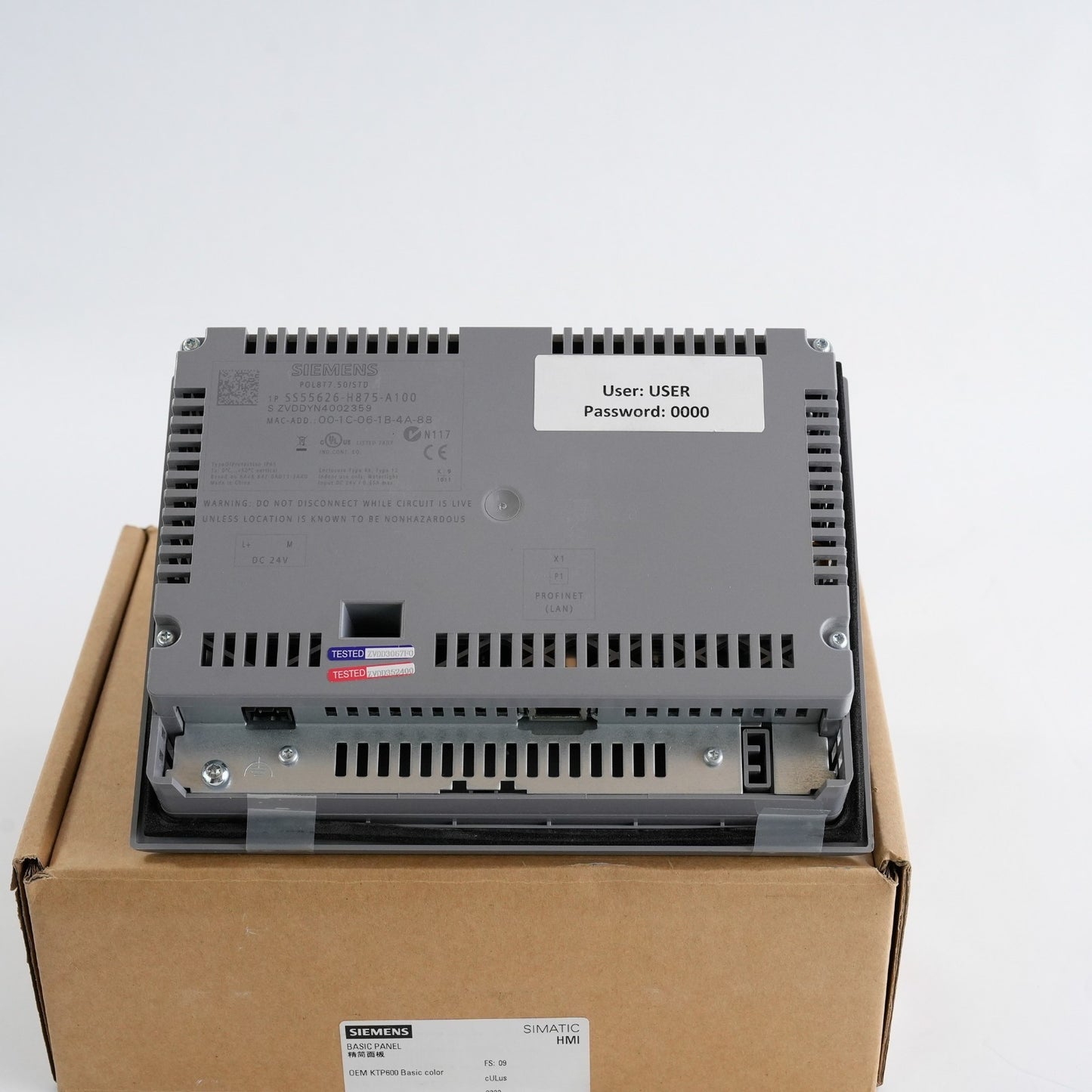 Siemens POL8T7.50/STD Touch Panel S55626-H875-A100 - Open Box