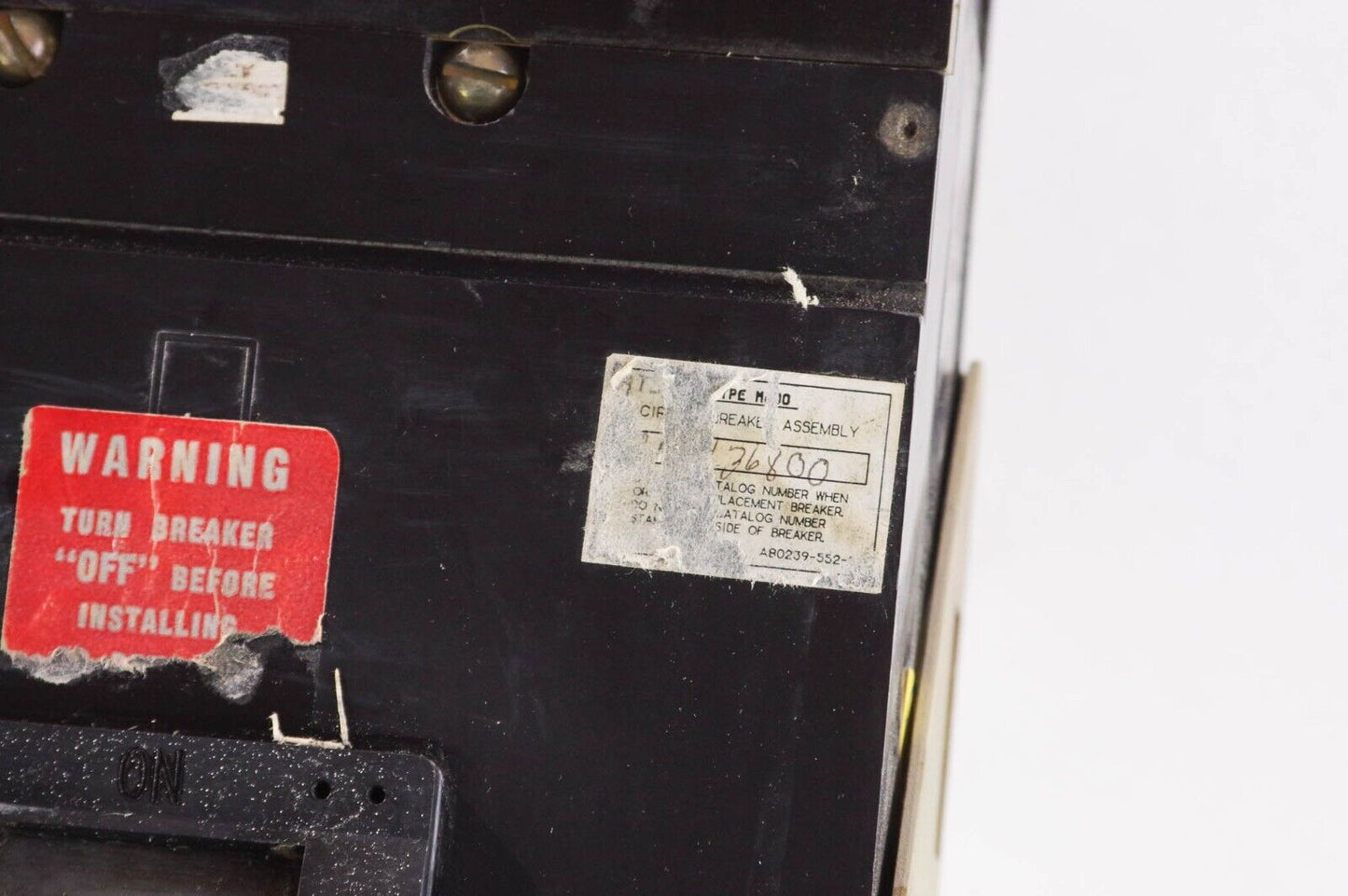 Square D MHF36800 MCDO Circuit Breaker A80239-552-01 / A8023955201