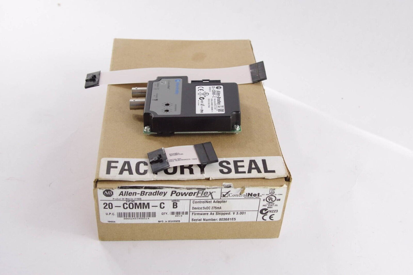 Allen Bradley  20-COMM-C / 20COMMC Ser B Cable Control Net Adapter