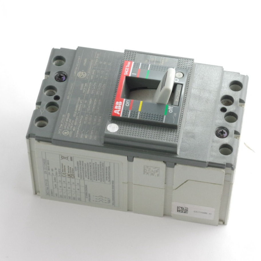 ABB XT1N 125 Sace Tmax Circuit Breaker 3-Pole XT1NU3020AAA000XXX