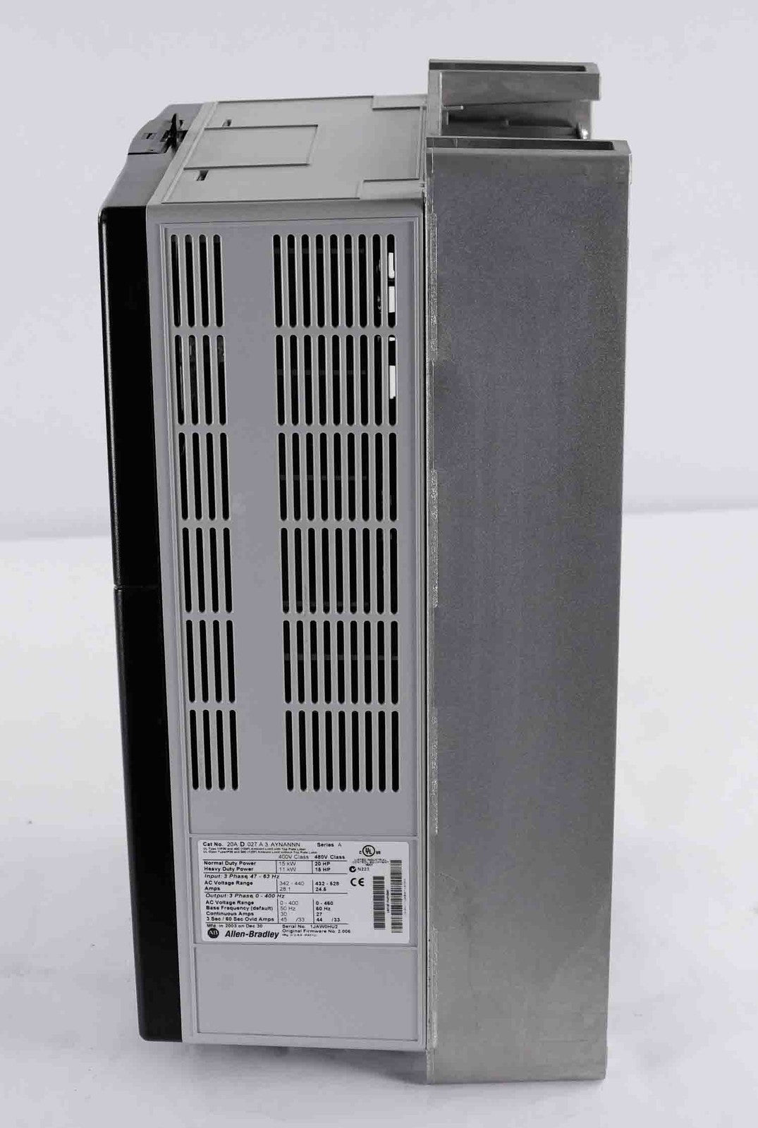 Allen Bradley 20AD027A3AYNANNN /A PowerFlex 70 AC Drive 480V 3ph 20HP + Warranty