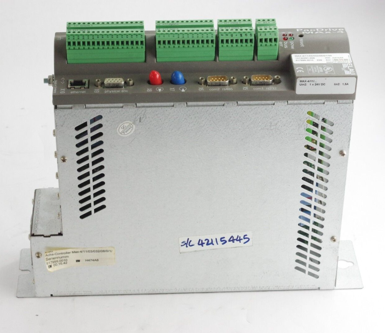 Schneider Electric Elau Pacdrive Servo Controller MAX-4/11/03/032/08/0/1/00 H474