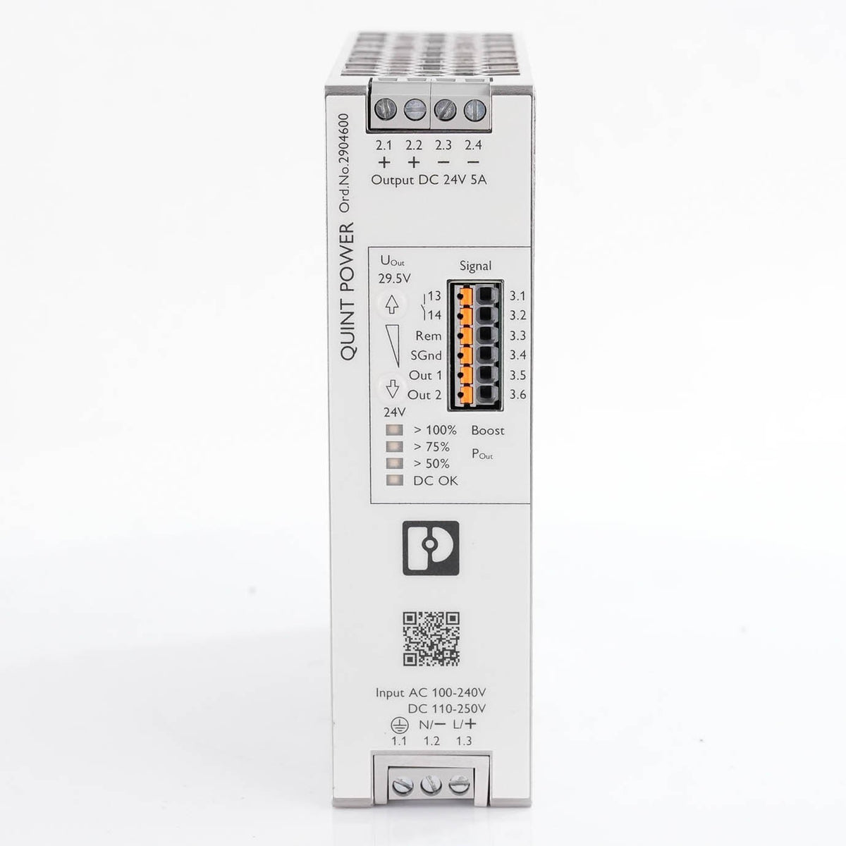 Phoenix Contact 2904600 Quint4-PS/1AC/24DC/20 Power Supply 24VDC 20A 2904600