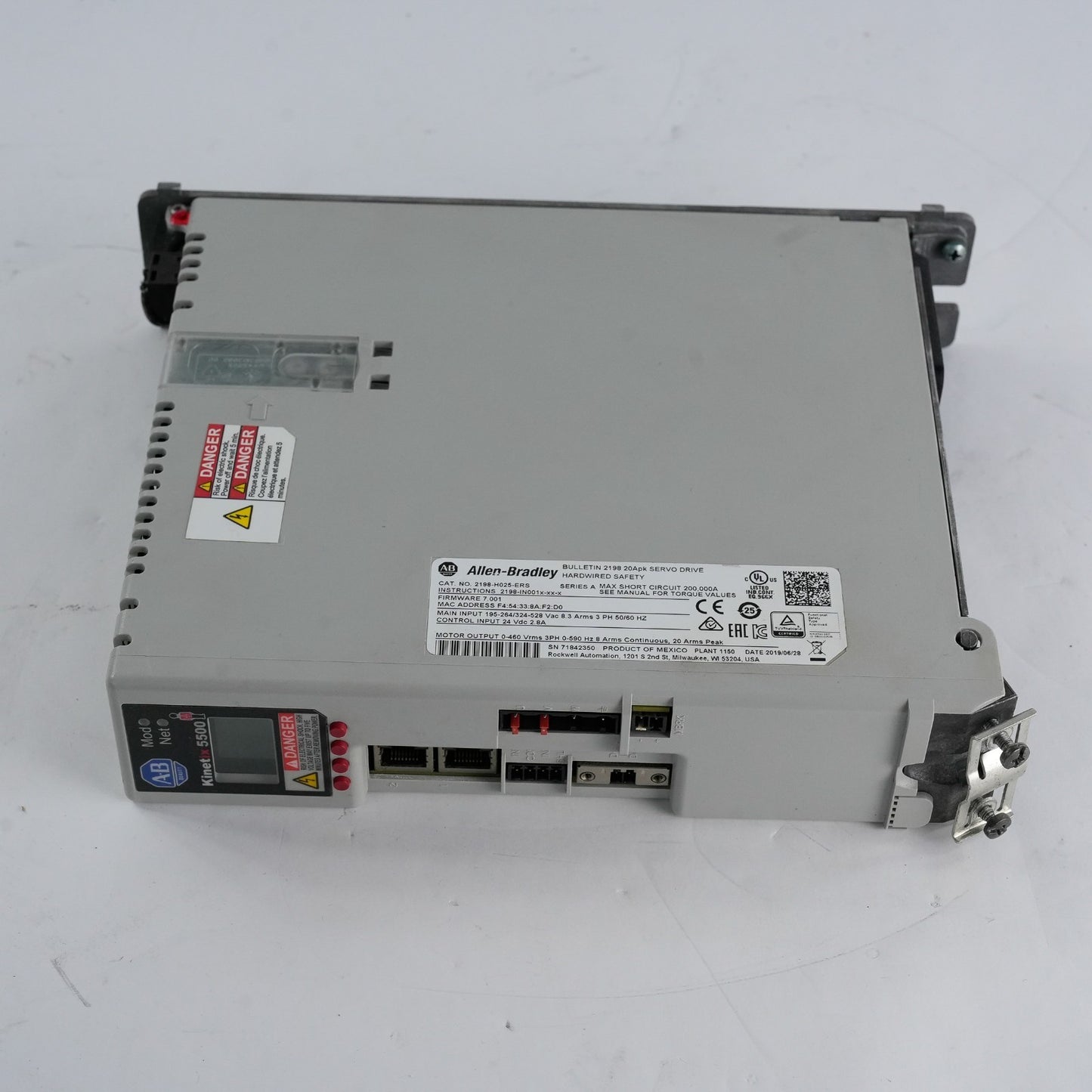 Allen Bradley 2198-H025-ERS /A Kinetix 5500 Servo Drive - Refurbished