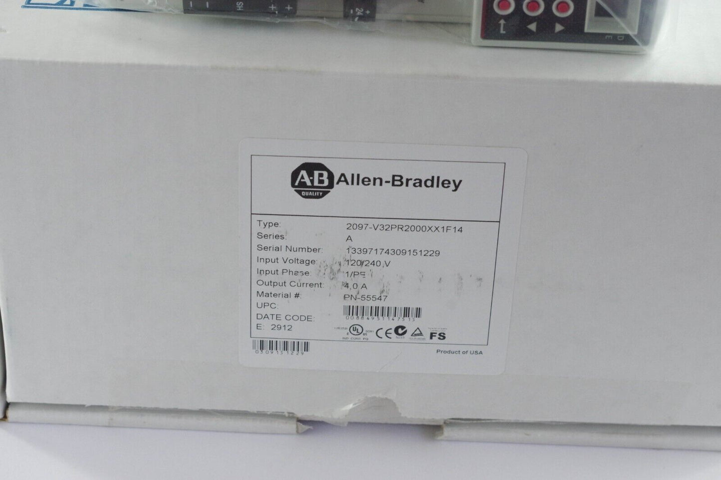 Allen Bradley 2097-V32PR2 Kinetix 300 Servo Drive 120/240V 1PH - New Surplus