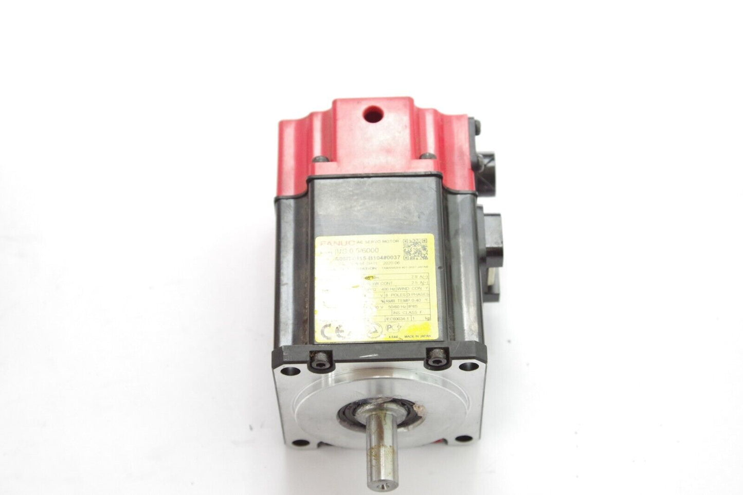 FANUC A06B-0115-B104#0037 AC SERVO MOTOR 200/240V / A06B-0115-B104 0.5/6000