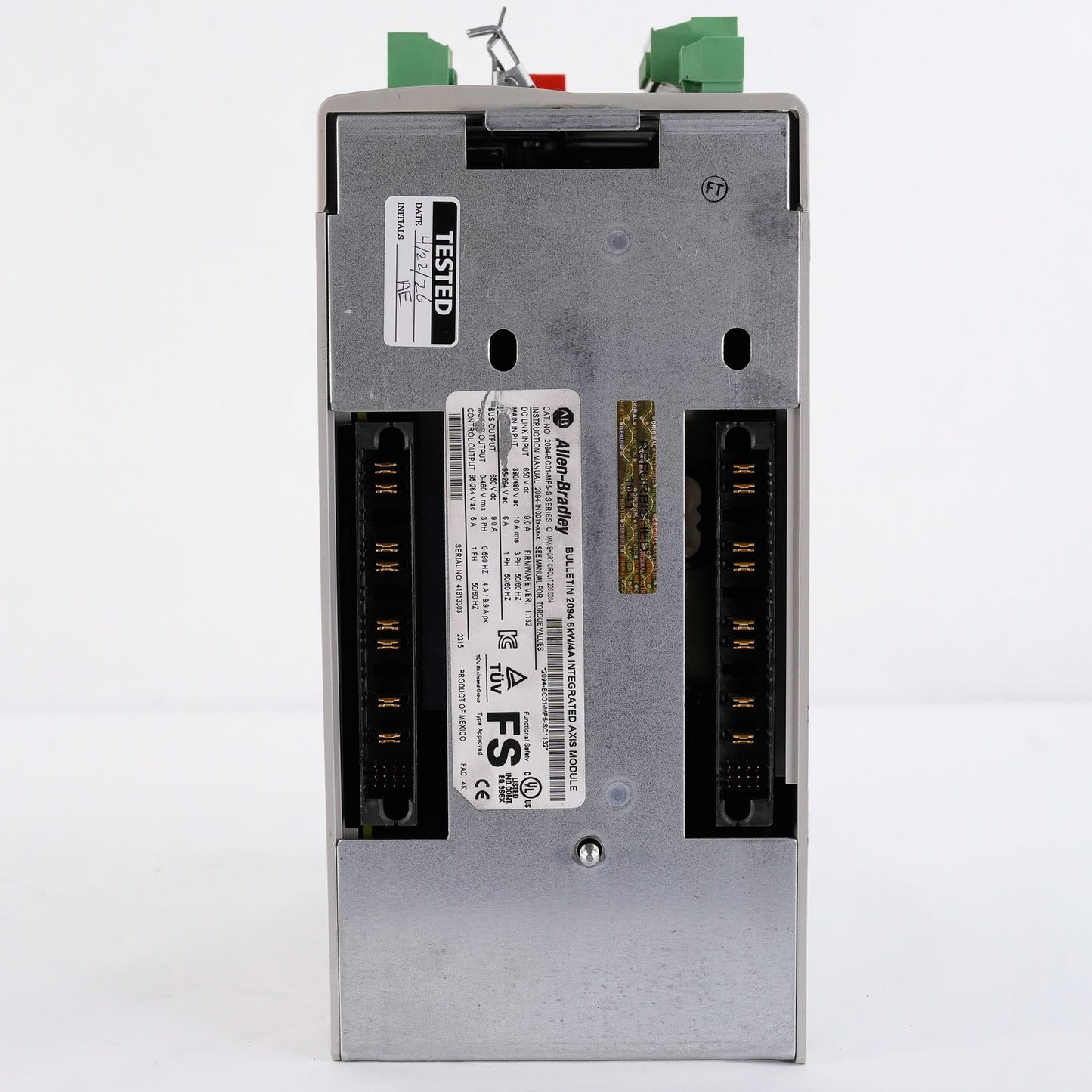 Allen Bradley 2094-BC01-MP5-S /C Kinetix 6000 Integrated Axis Module 6kW/4A