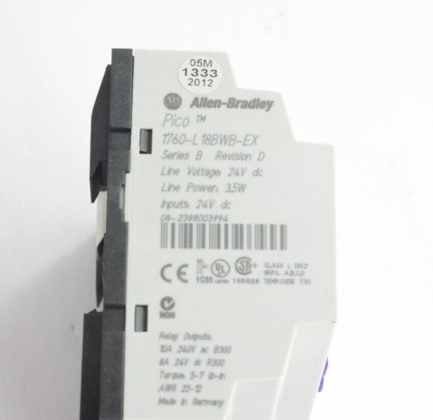 Allen Bradley 1760-L18BWB-EX /B Pico Controller 1760L18BWBEX Series B
