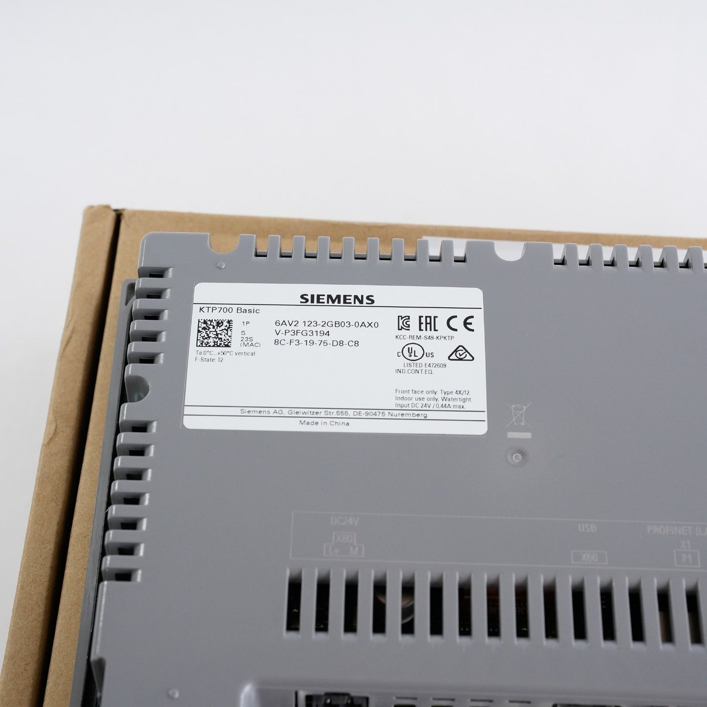 Siemens 6AV2 123-2GB03-0AX0 KTP700 Basic Panel 6AV2123-2GB03-0AX0