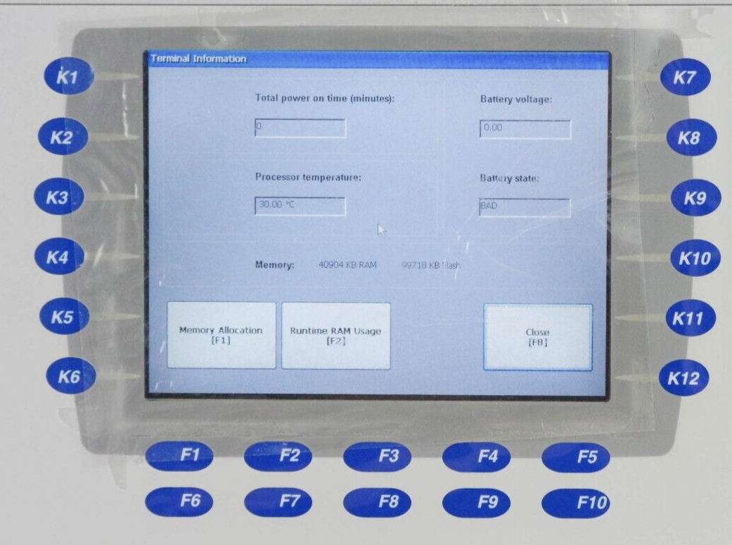 Allen Bradley 2711P-K7C4D1 Ser A PANELVIEW PLUS 700 2711P-RP1 /G RDK7C 0 Runtime