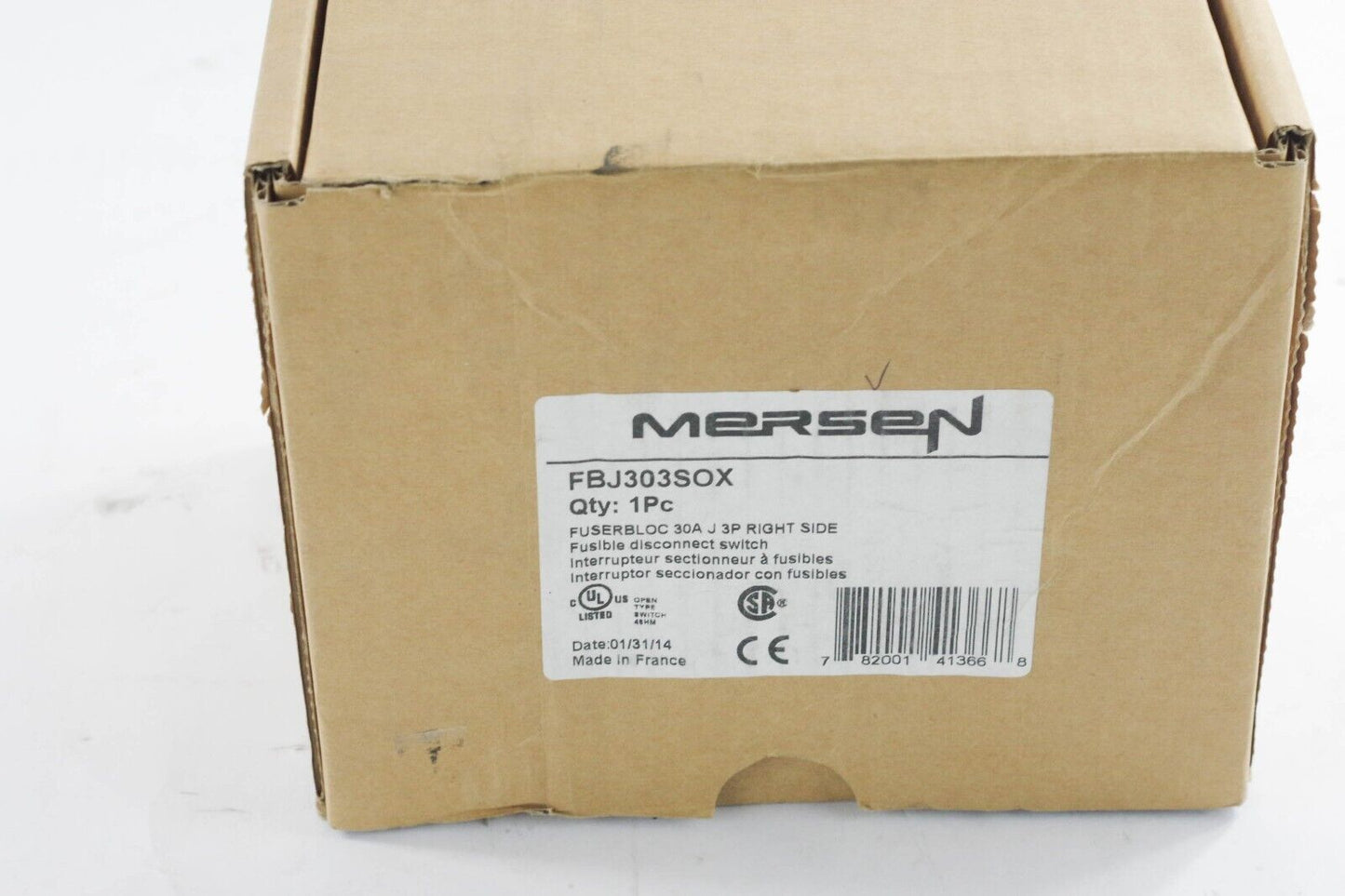 MERSEN FERRAZ SHAWMUT FBJ303SOX UL 98 FUSED SWITCH 782001413668